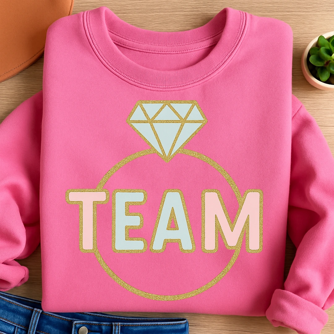 Bügelbild Junggesellenabschied Team