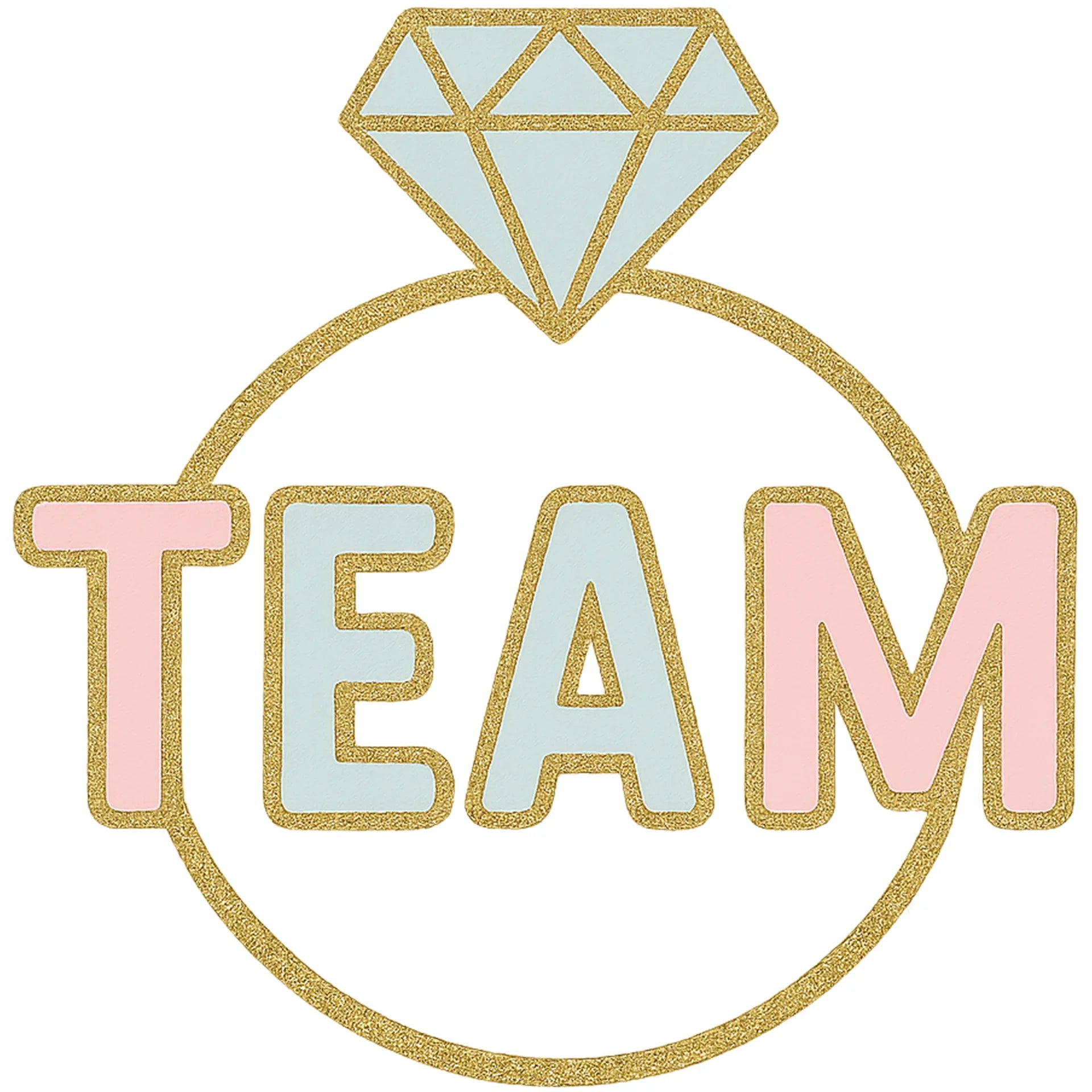 Bügelbild Junggesellenabschied Team - S