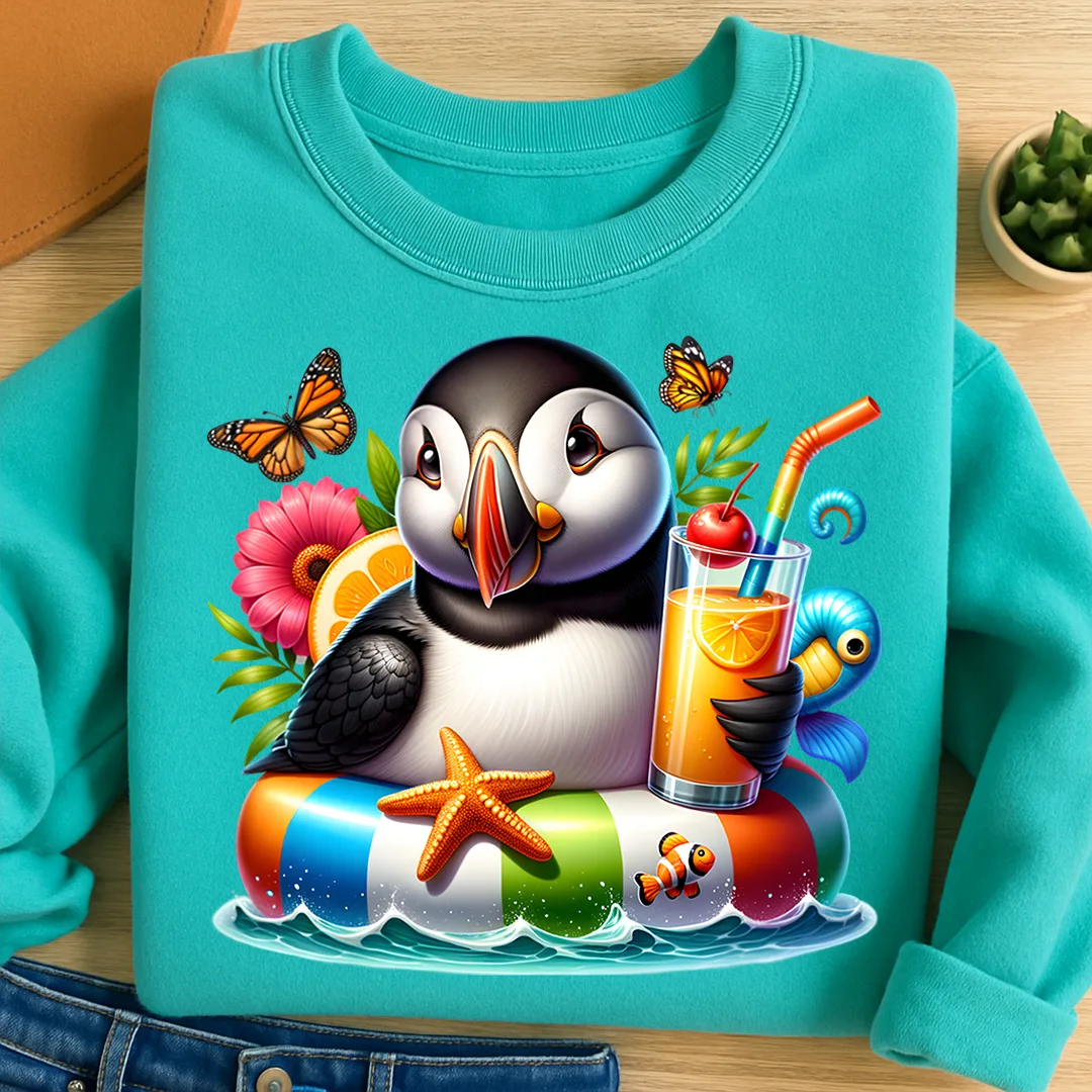 Bügelbild karibischer Puffin Momo