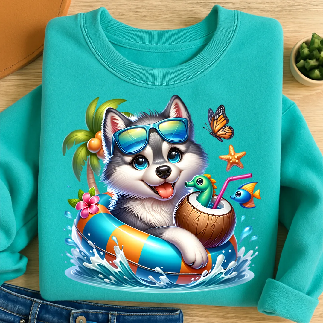 Bügelbild karibischer Wolf Snufi