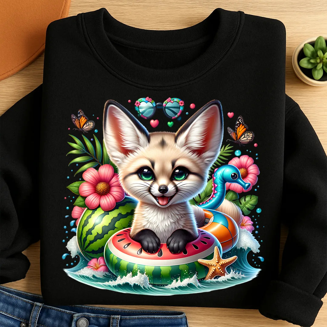 Bügelbild karibischer Wüstenfuchs Plüschi