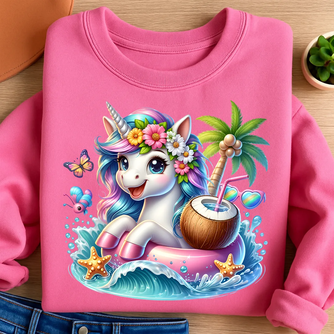 Bügelbild karibisches Einhorn Nuki