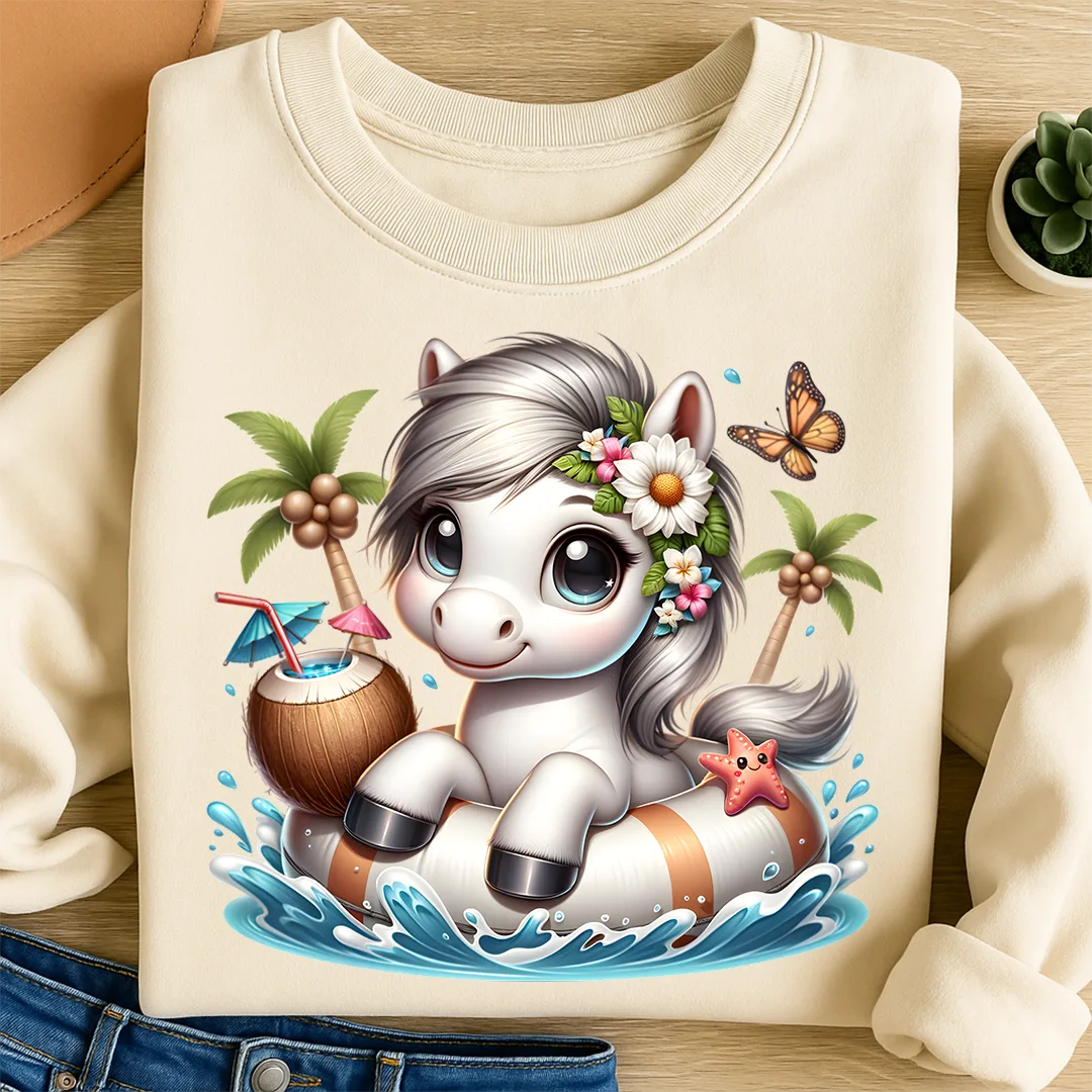 Bügelbild karibisches Pony Wölkchen