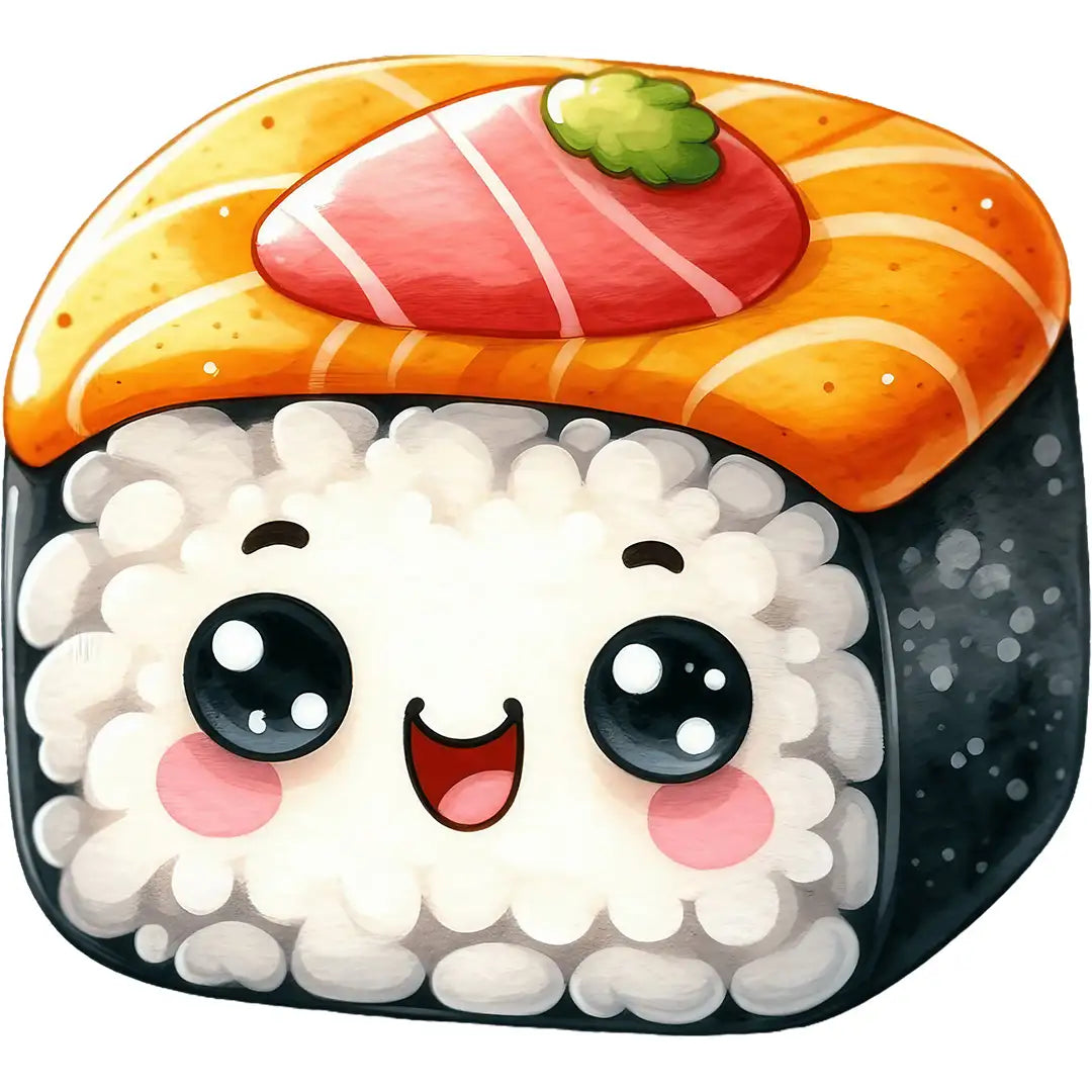 Bügelbild Kawaii Sushi Glück - S