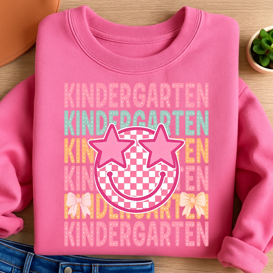 Bügelbild Kindergarten Smiley