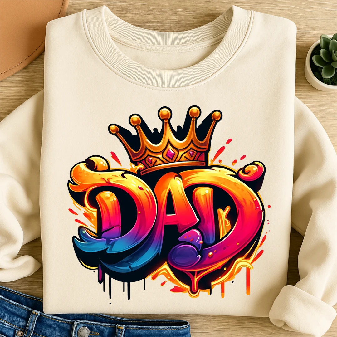Bügelbild King Dad