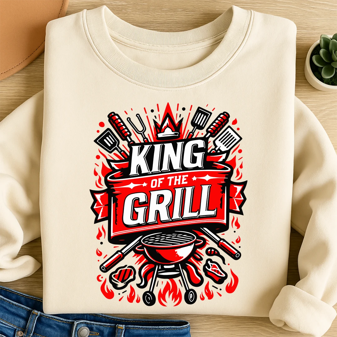 Bügelbild King of the Grill