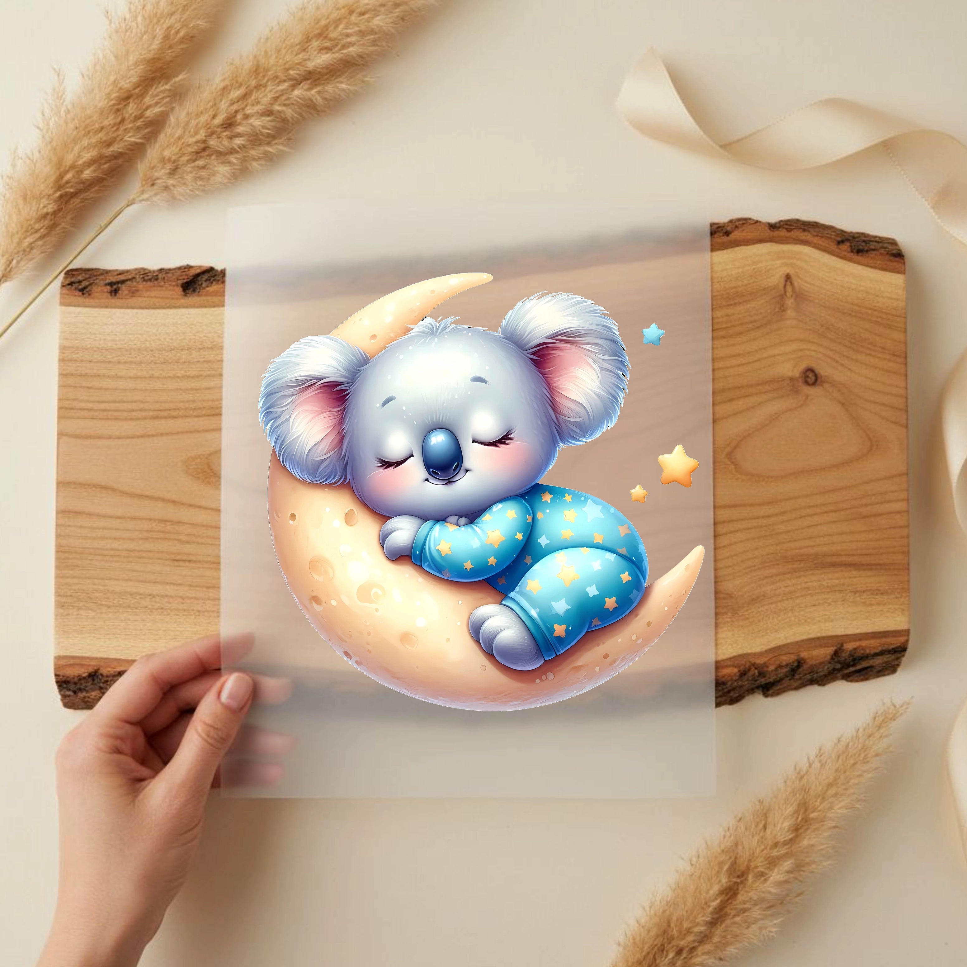 Bügelbild Koala Mondtraum