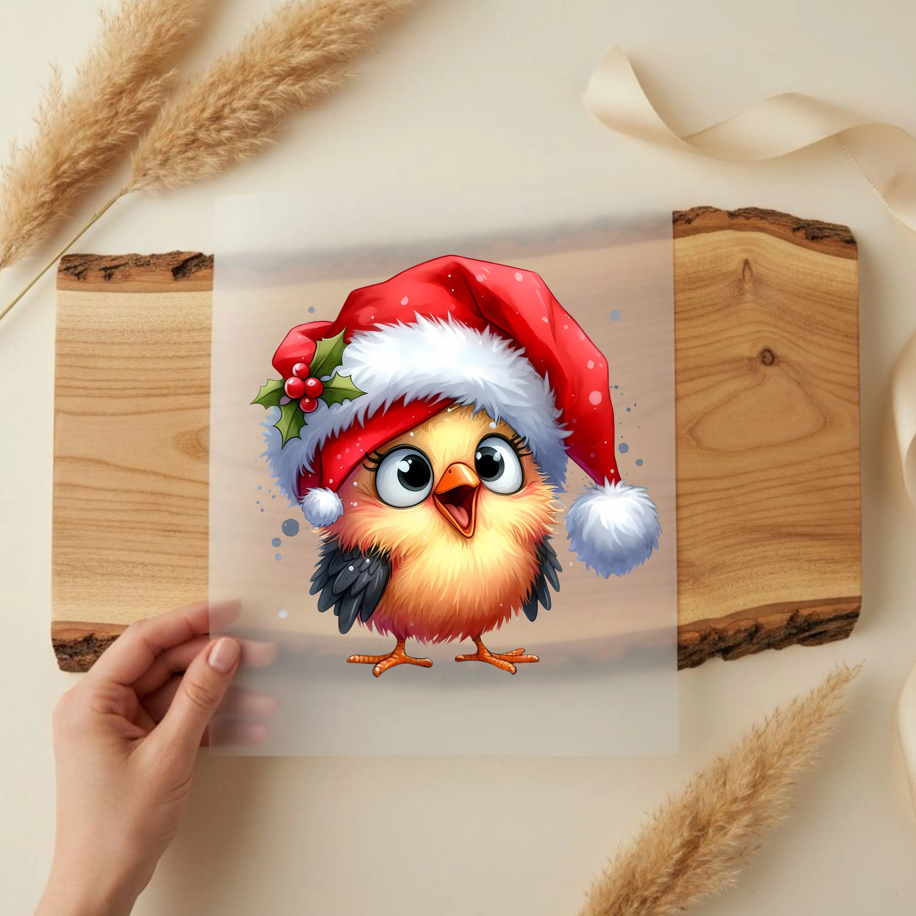 Bügelbild Küken Winterpieps