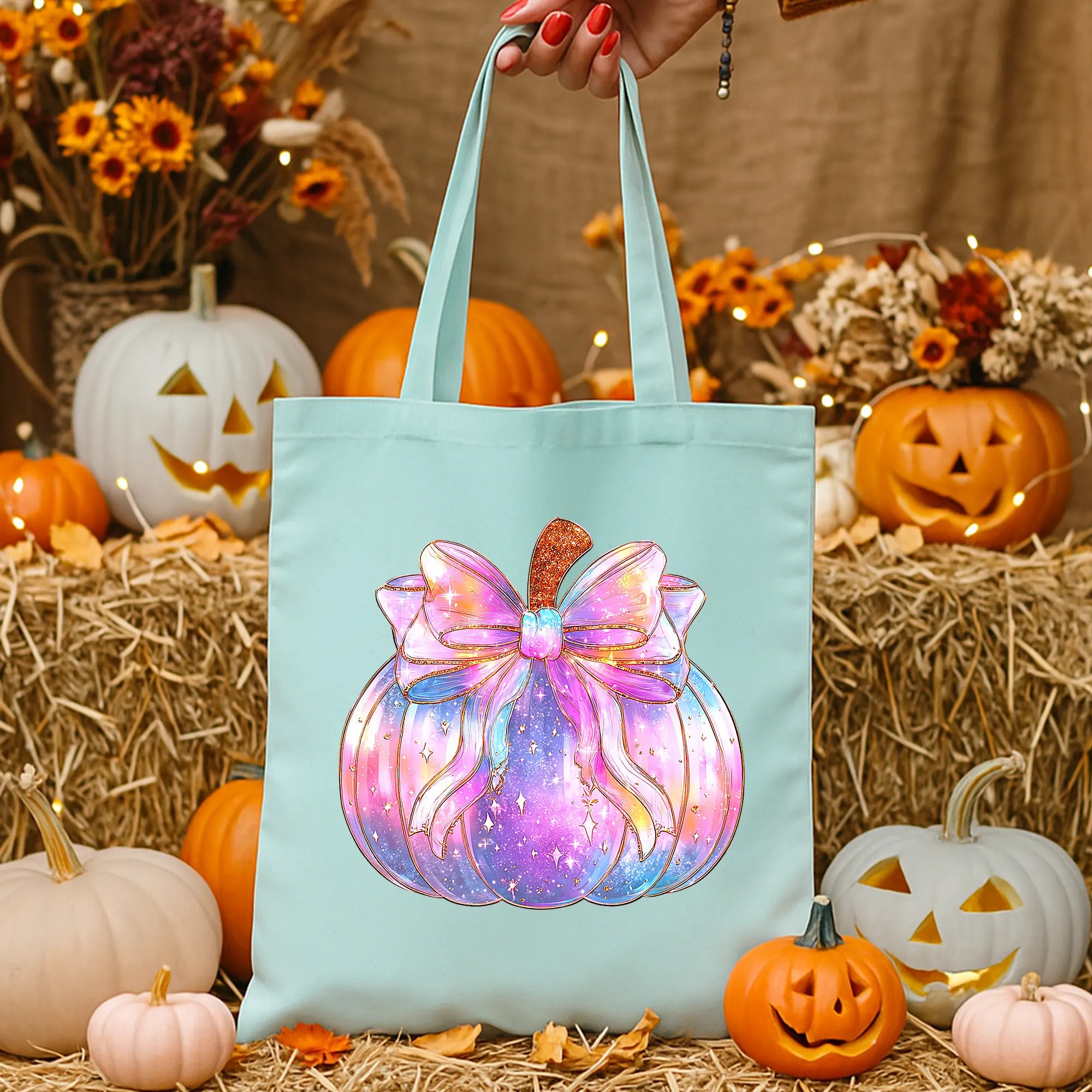 Bügelbild Kürbis Crystal Pumpkin