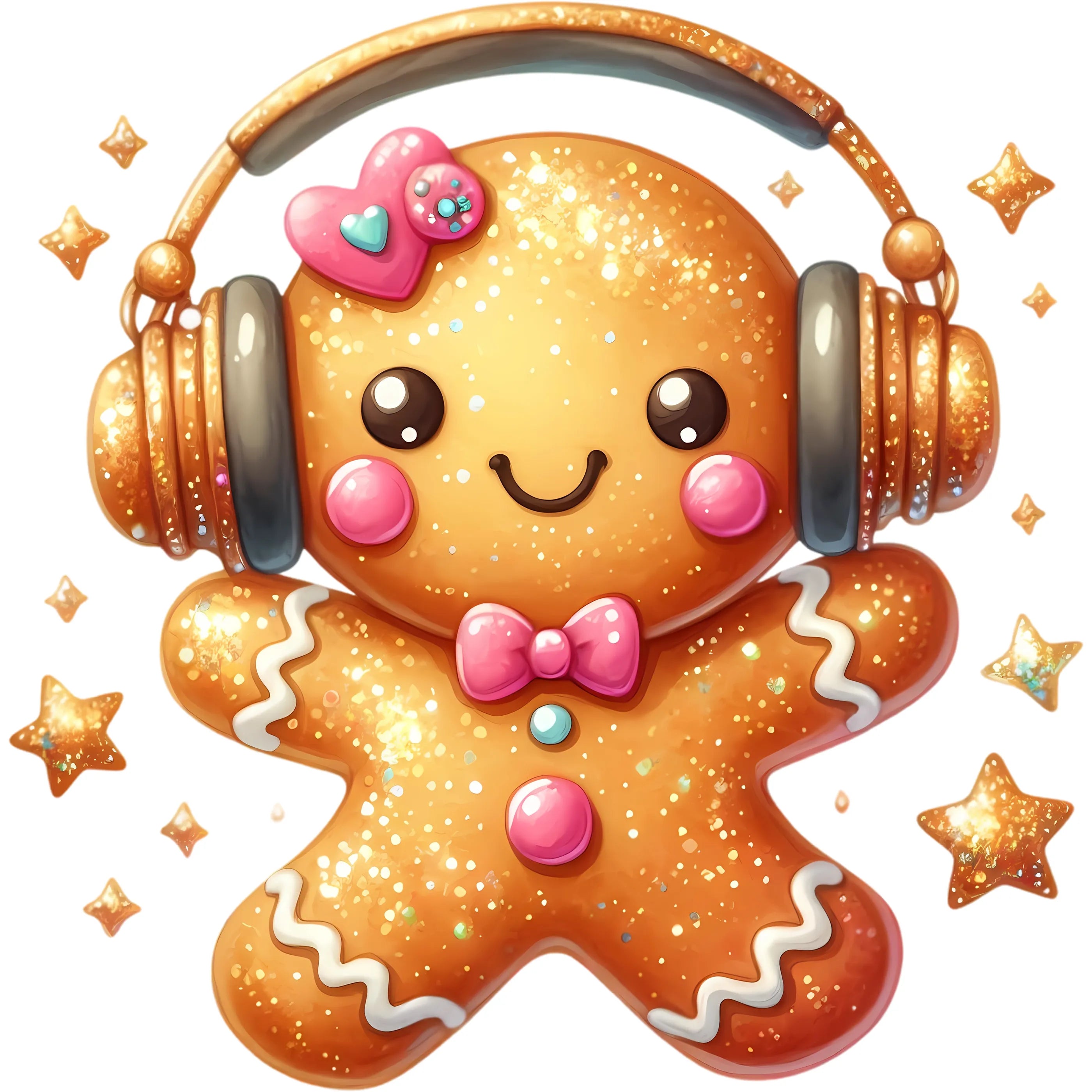 Bügelbild Lebkuchen DJ Cookie