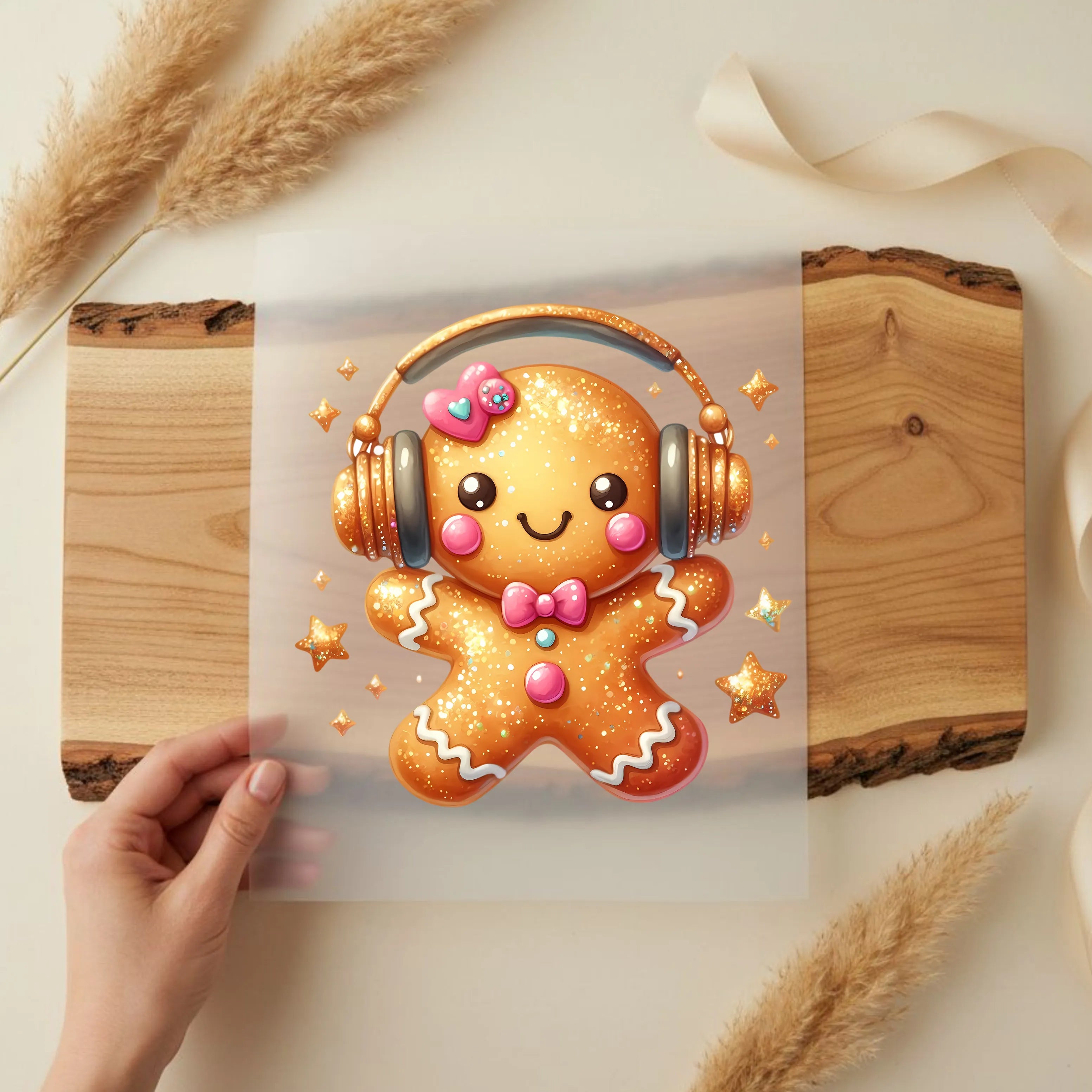 Bügelbild Lebkuchen DJ Cookie