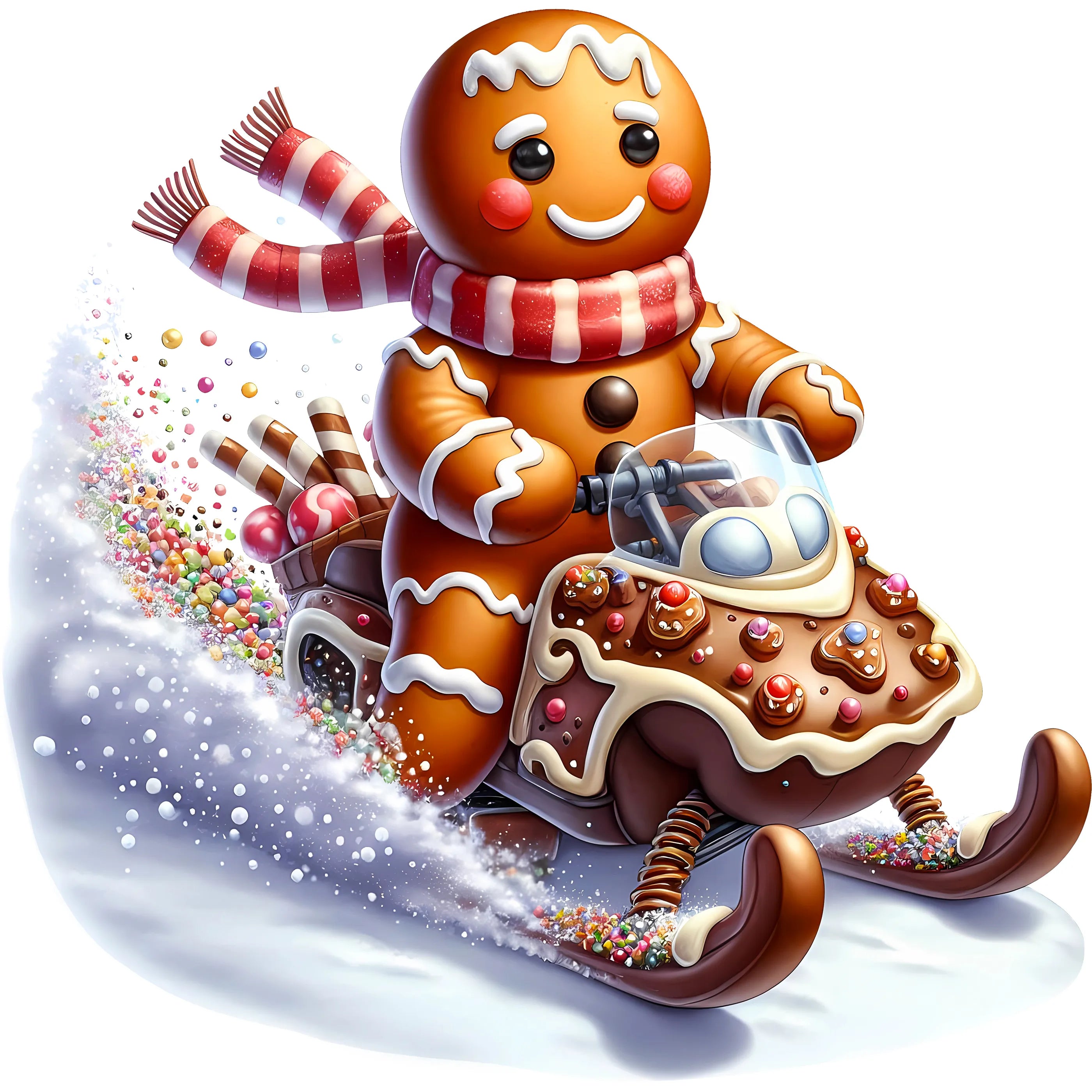 Bügelbild Lebkuchen Racer