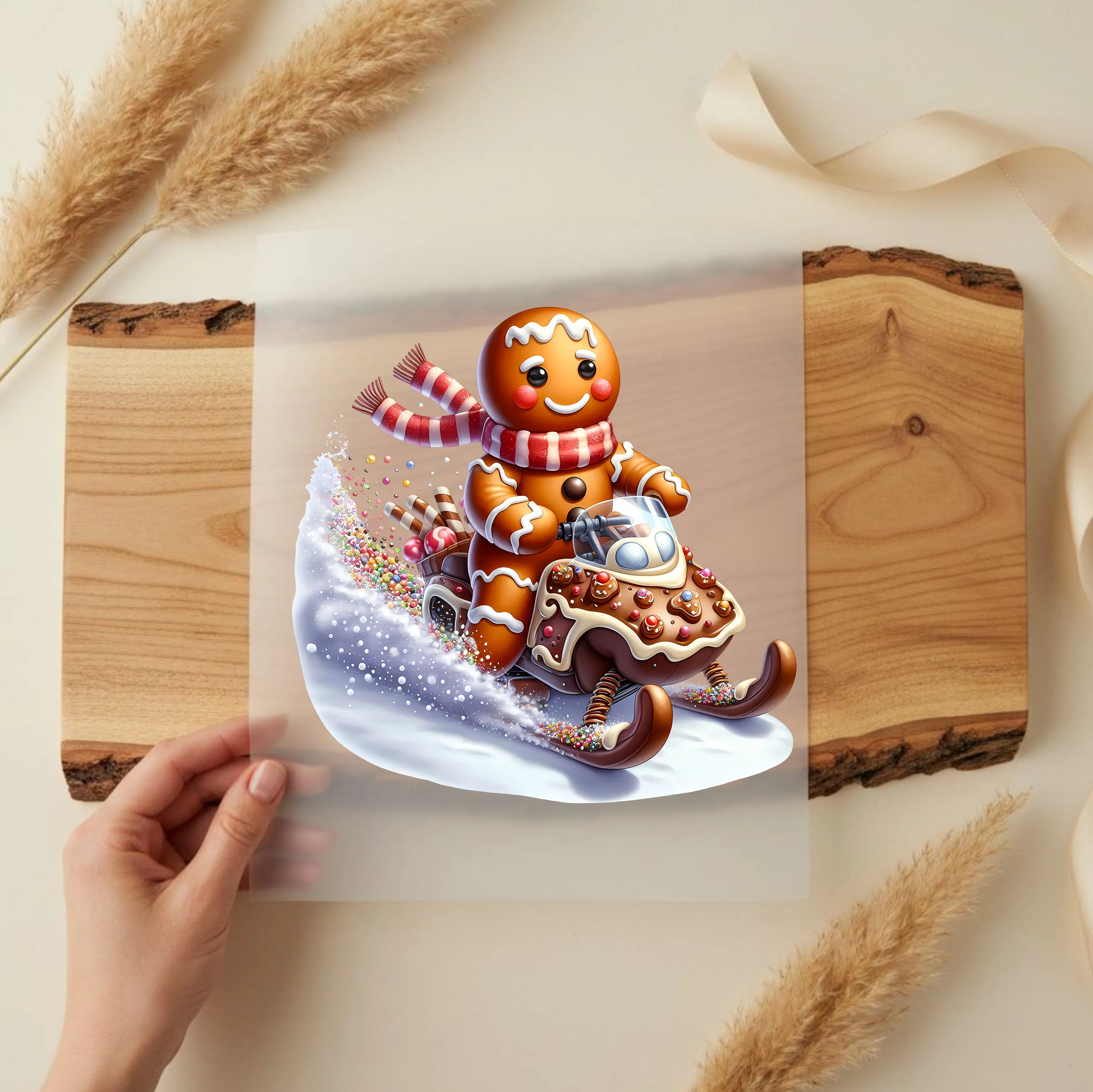 Bügelbild Lebkuchen Racer