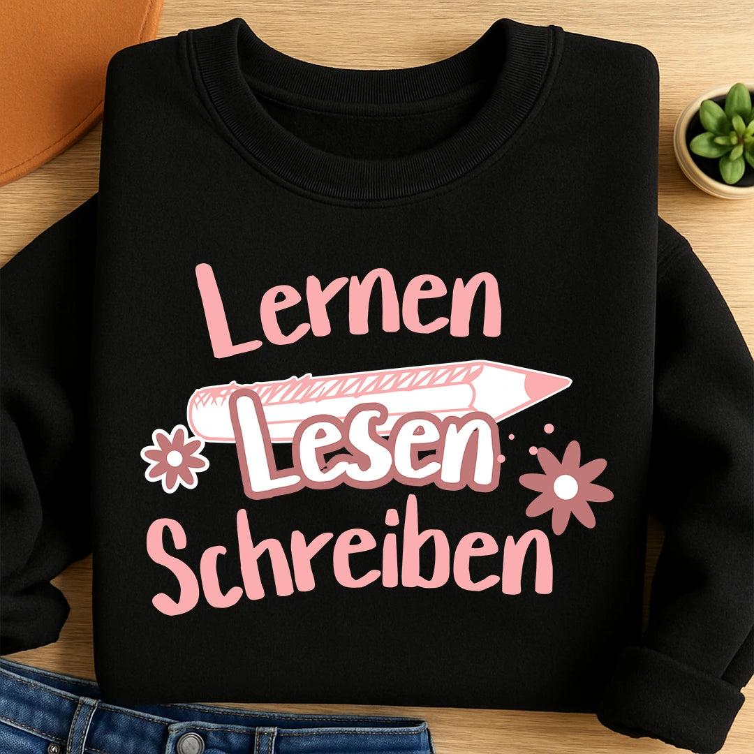 Bügelbild Lernen Lesen Schreiben