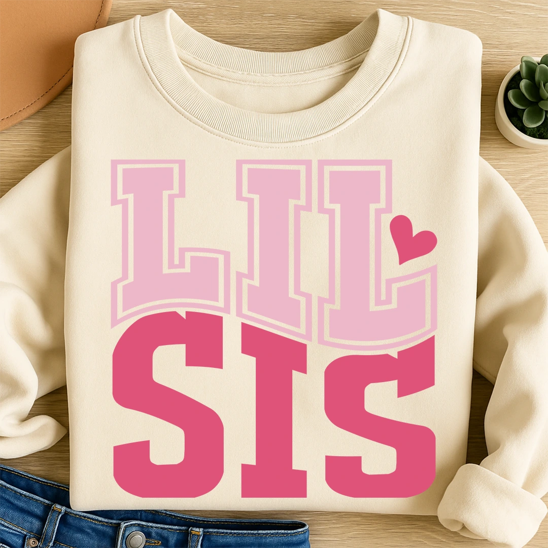 Bügelbild Kleine Schwester - Lil Sis