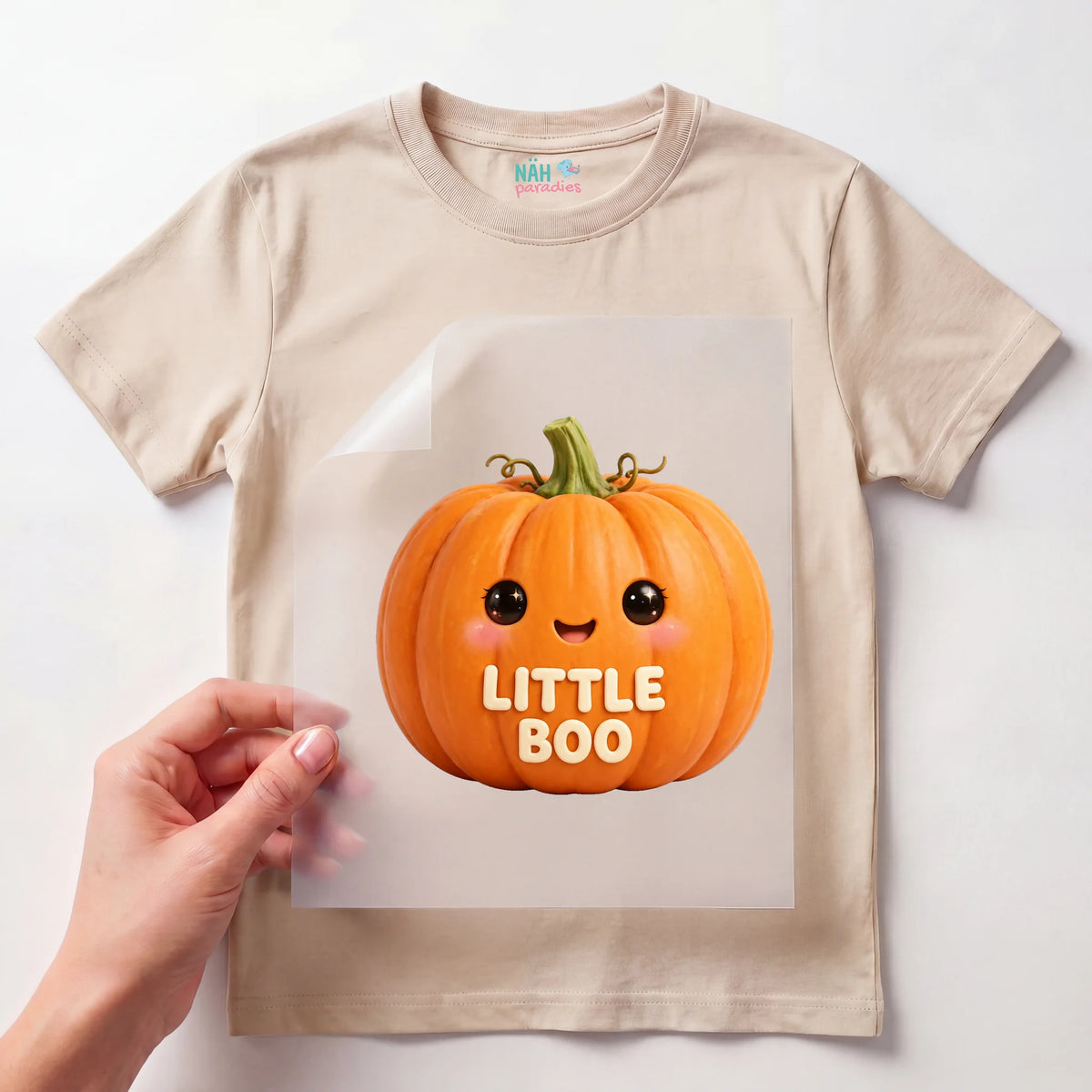 Bügelbild Little Boo Kürbis