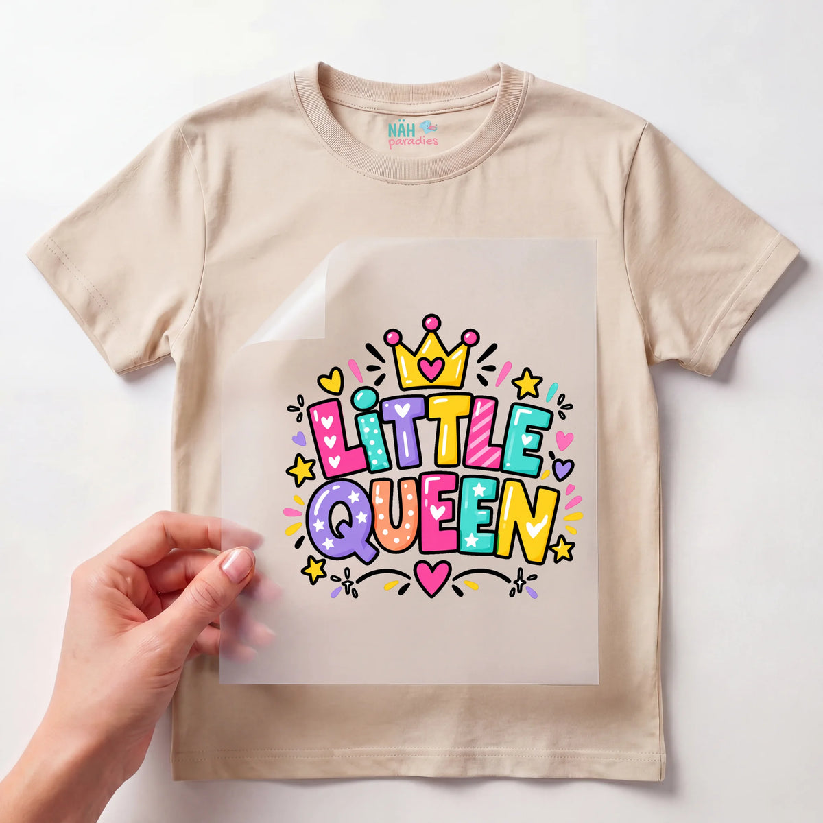 Bügelbild Little Queen Krone