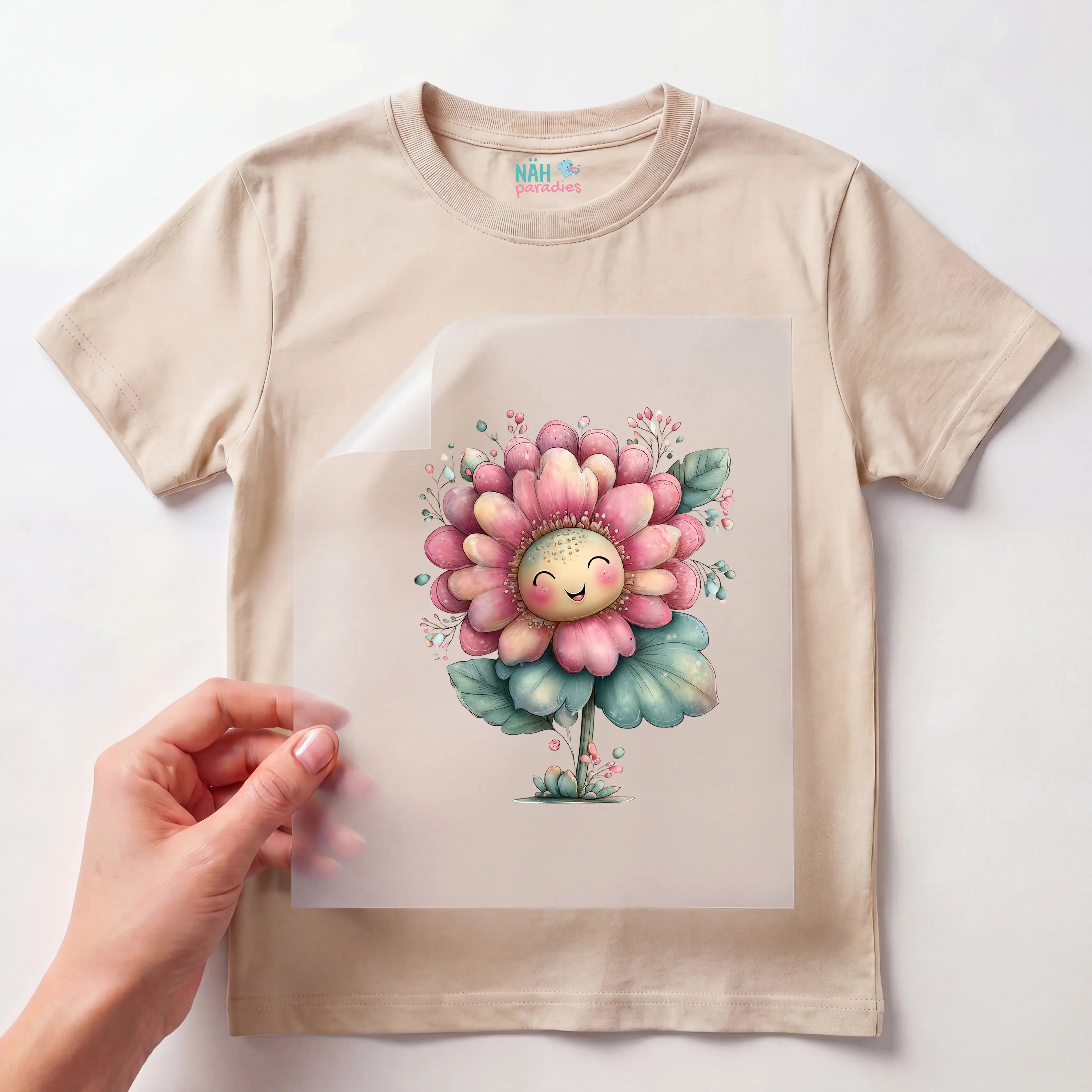 Bügelbild Blume GuteLaune Lina