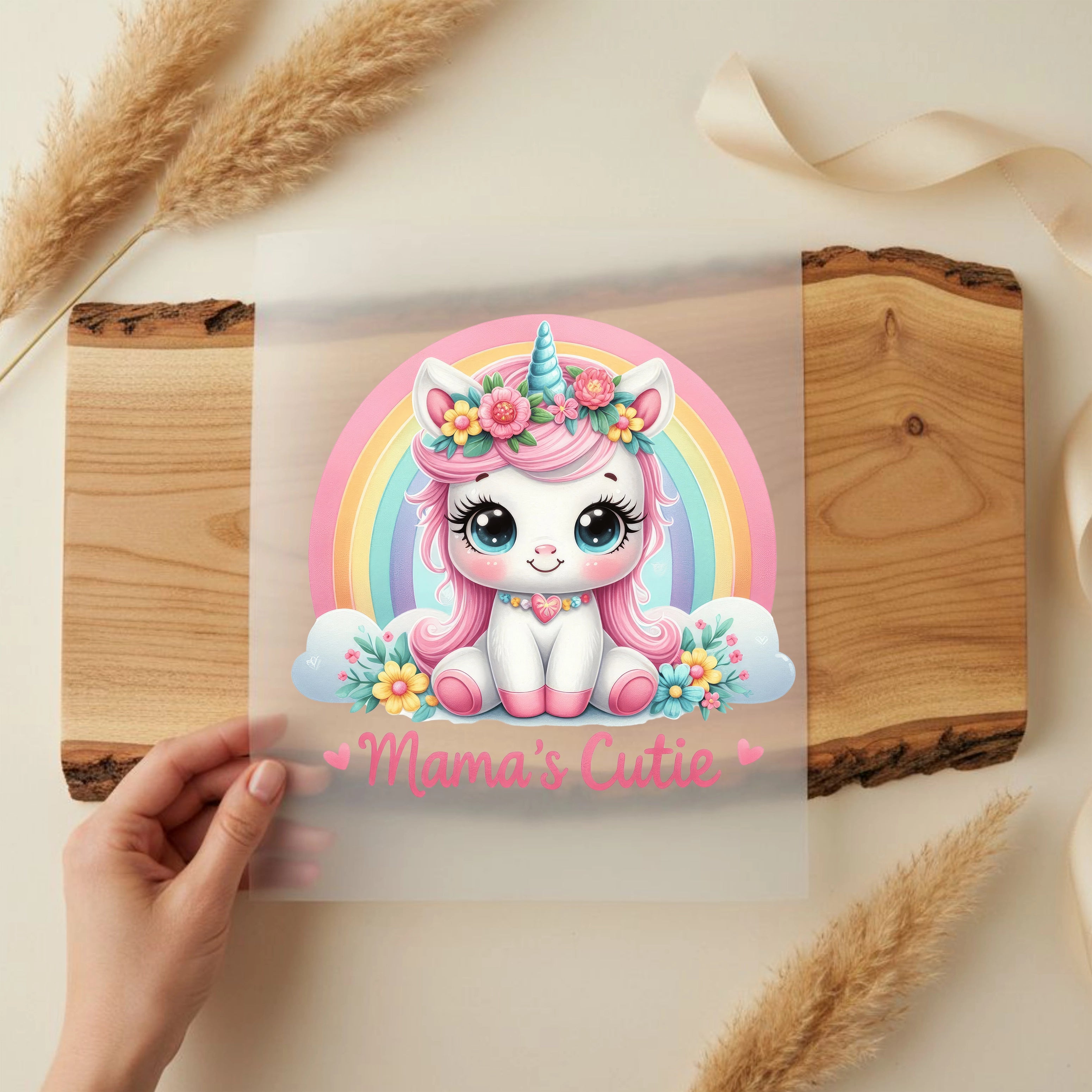 Bügelbild Einhorn Mamas Cutie