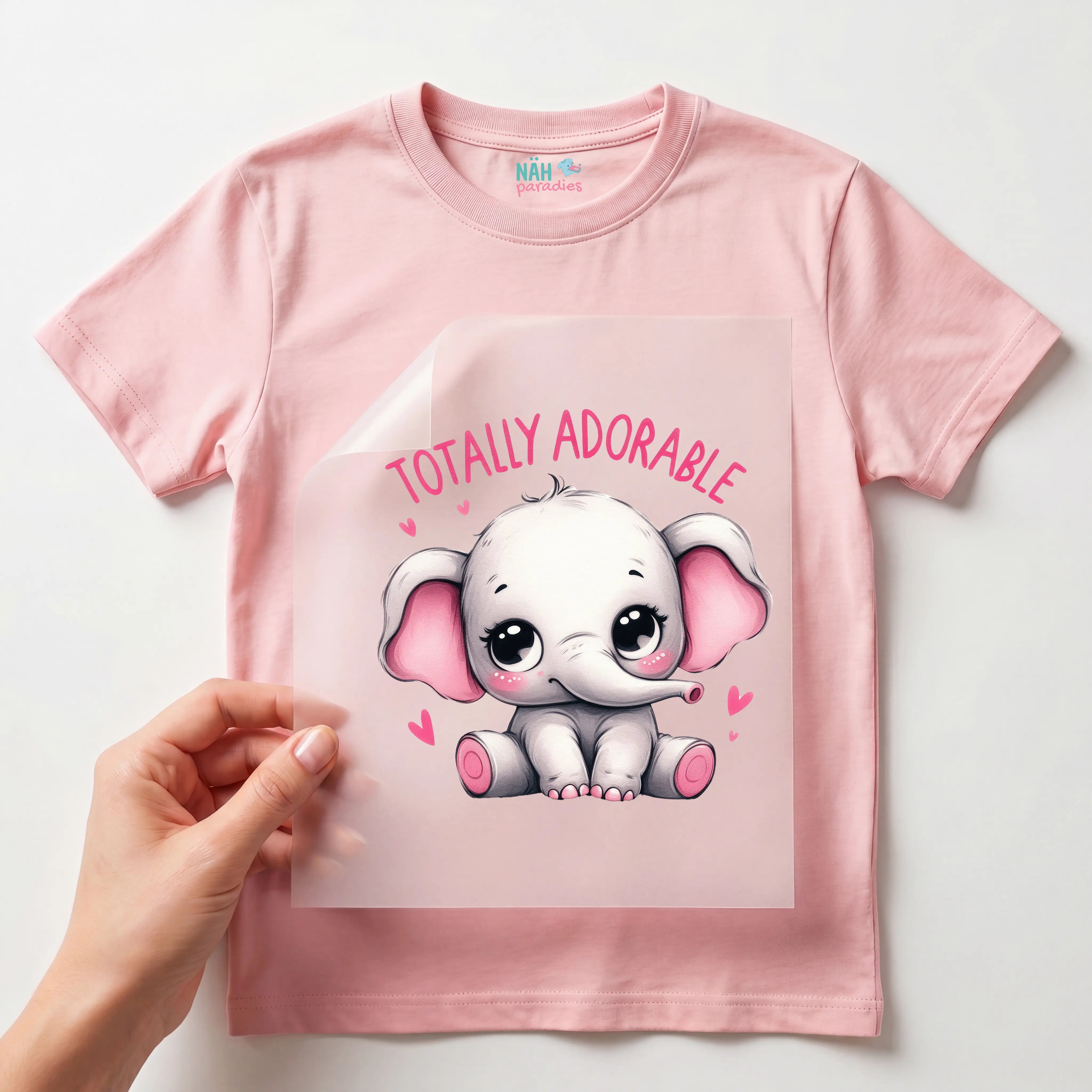 Bügelbild Elefant Totally Adorable Rosa