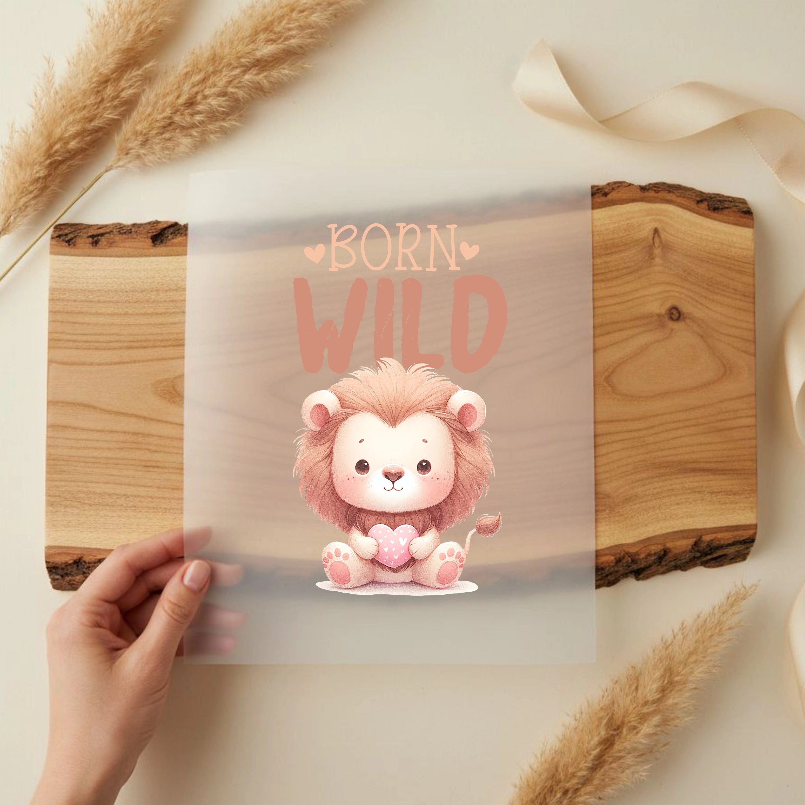 Bügelbild Löwe Born Wild Leo