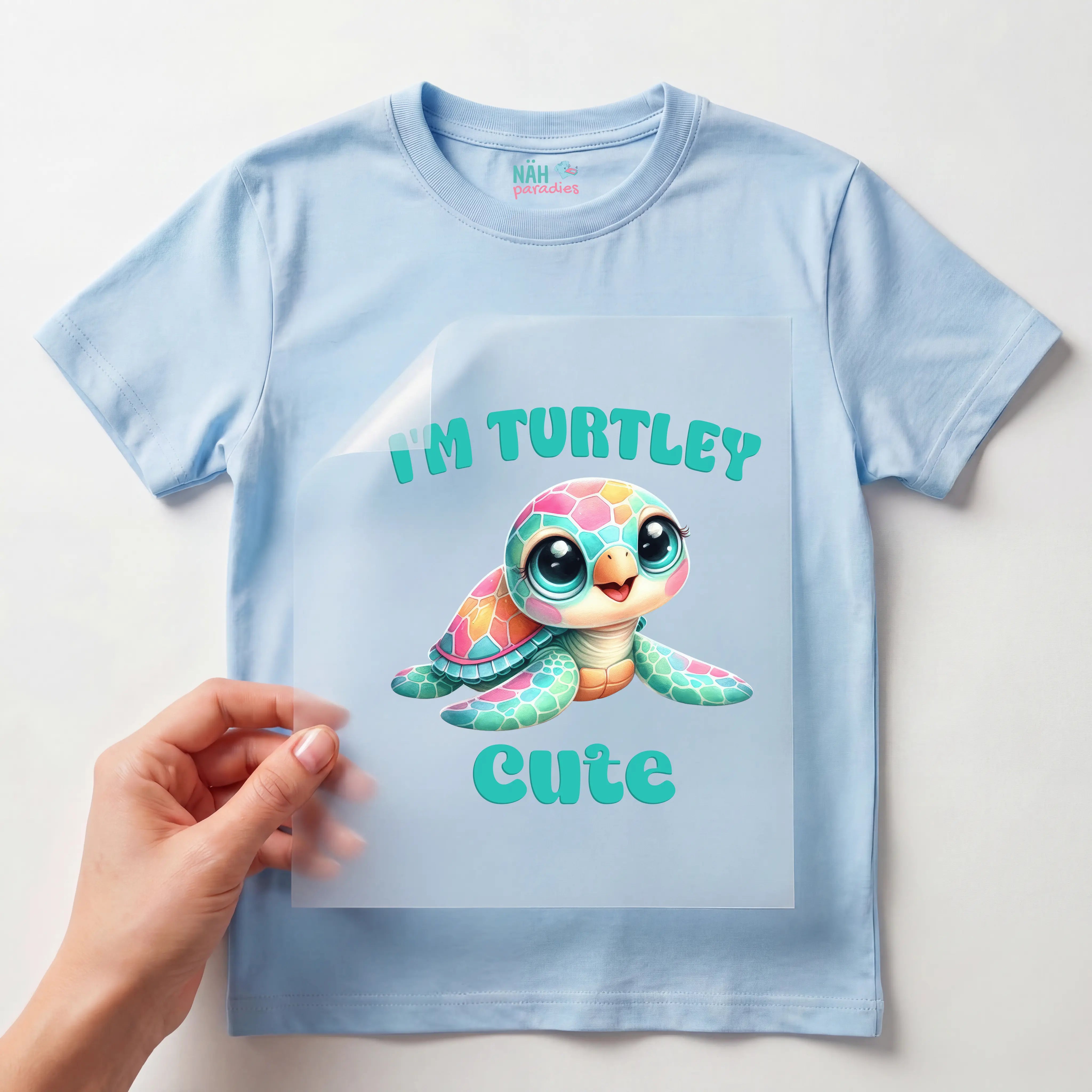 Bügelbild Schildkröte Im Turtley Cute