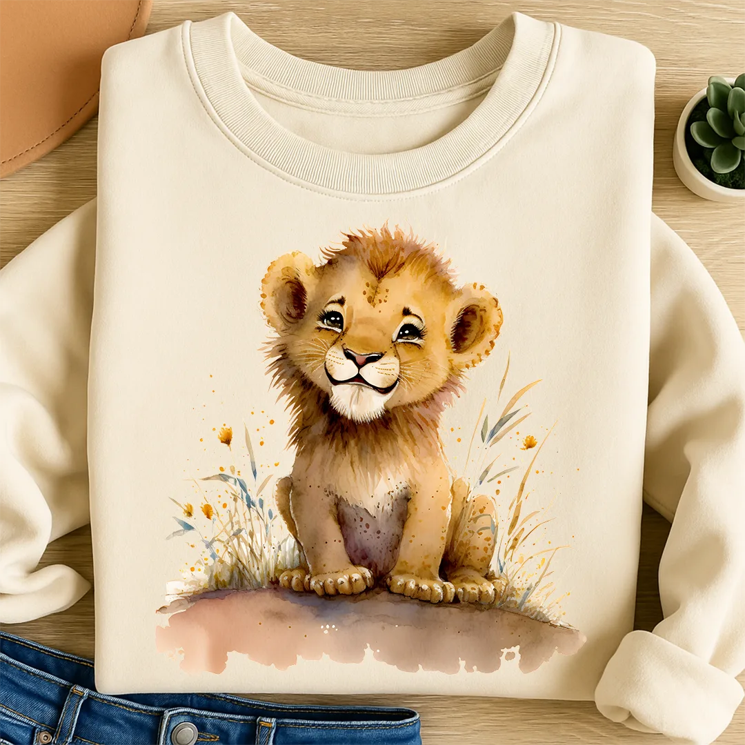 Bügelbild Löwe Baby Leo