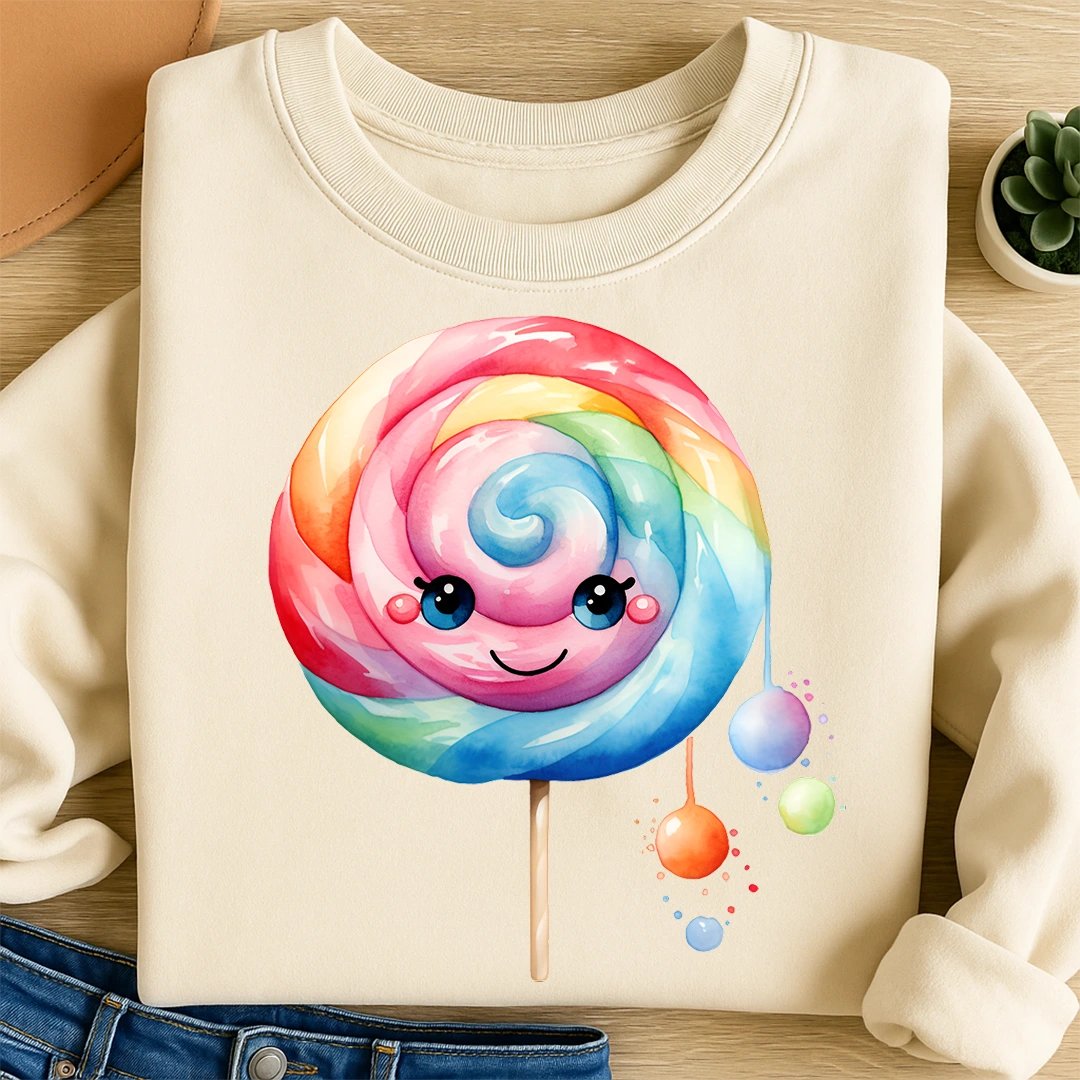 Bügelbild Lollipop Rainbow