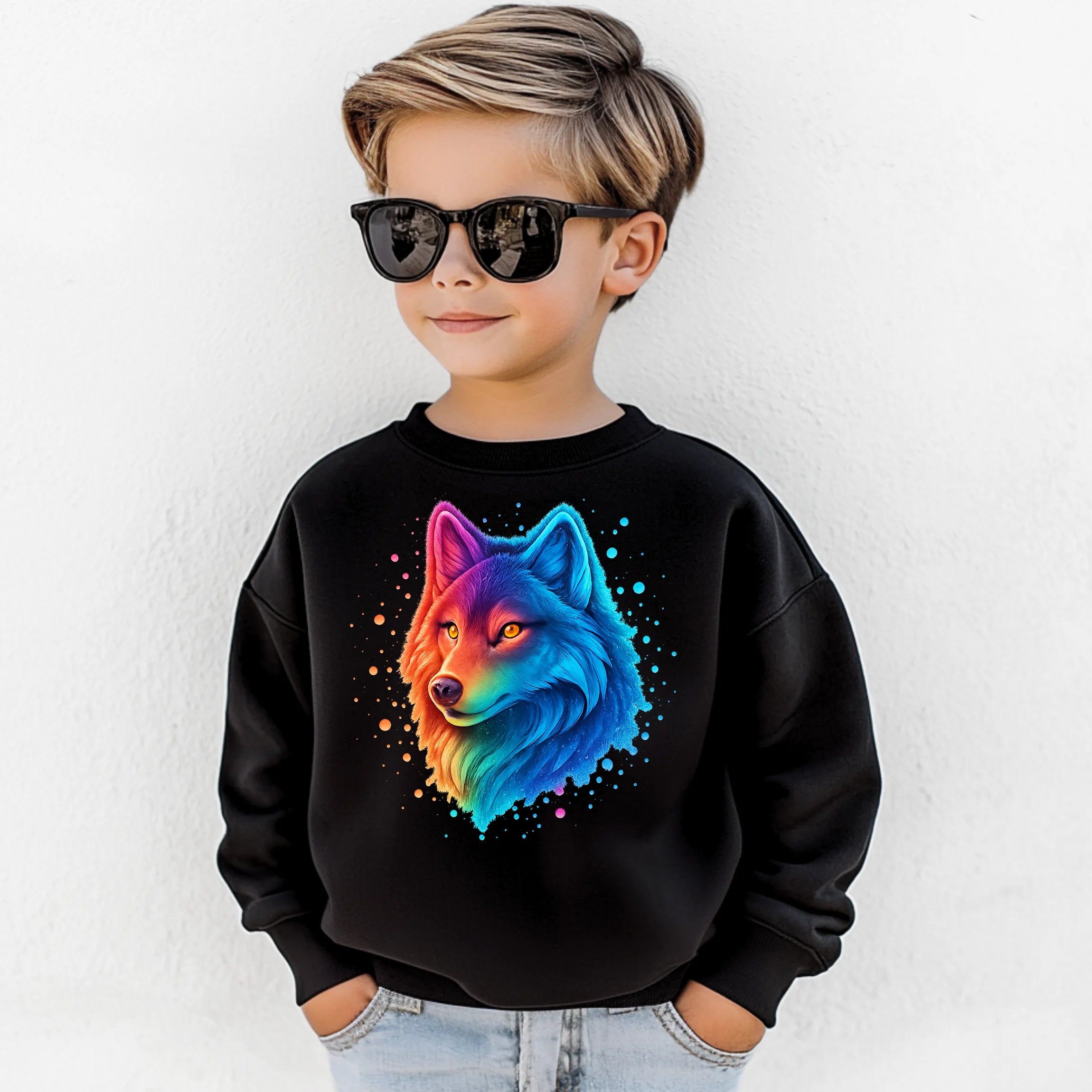 Bügelbild Magischer Wolf