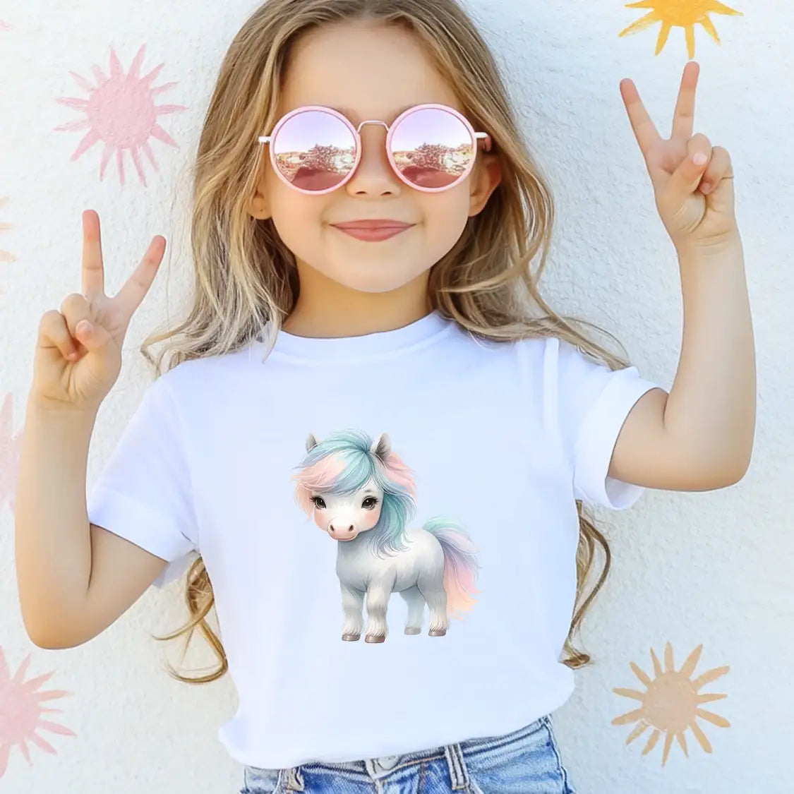 Bügelbild Magisches Pony in Pastell