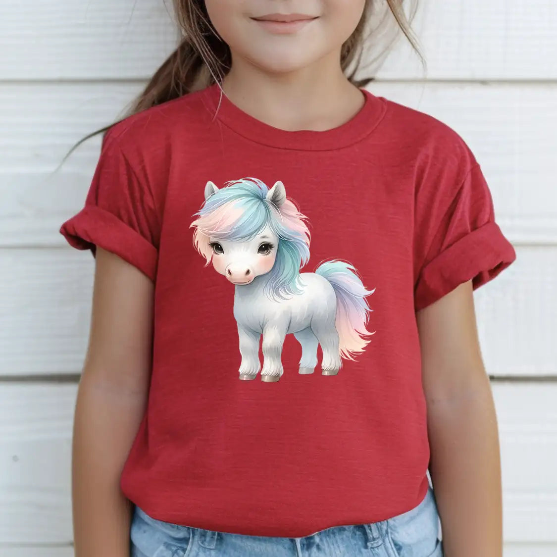Bügelbild Magisches Pony in Pastell