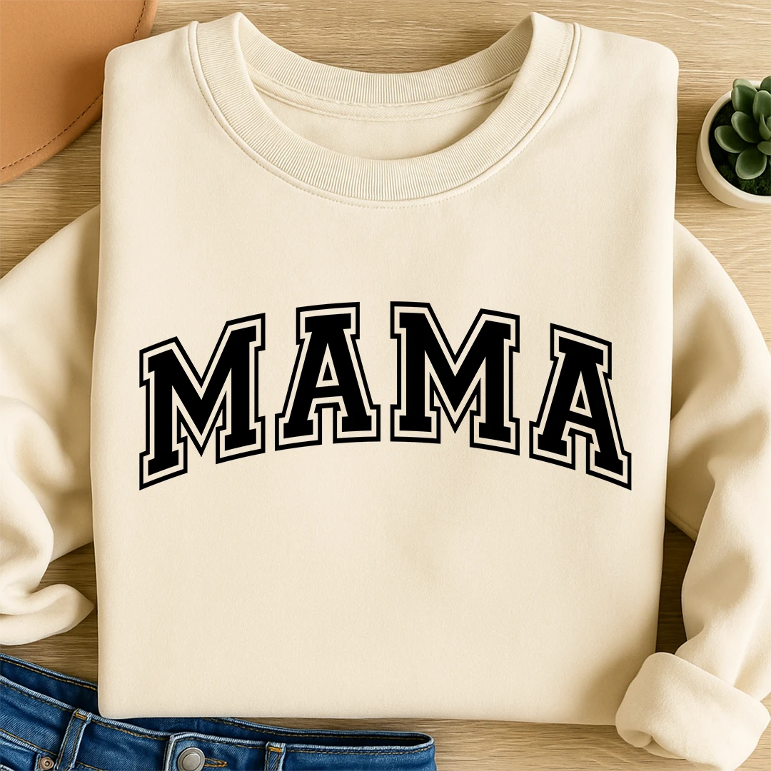 Bügelbild Mama Schriftzug