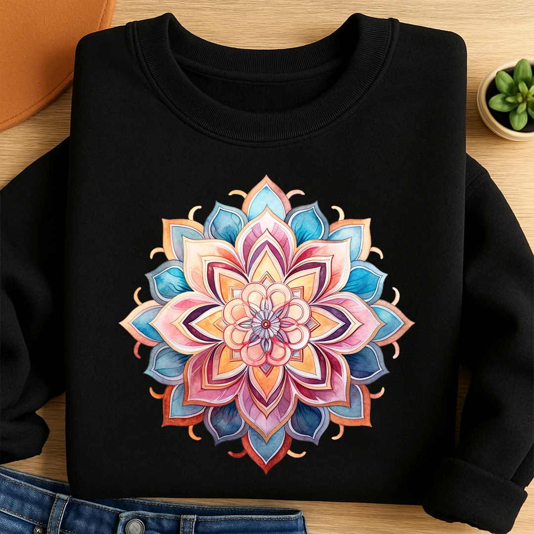 Bügelbild Mandala Blütenrausch