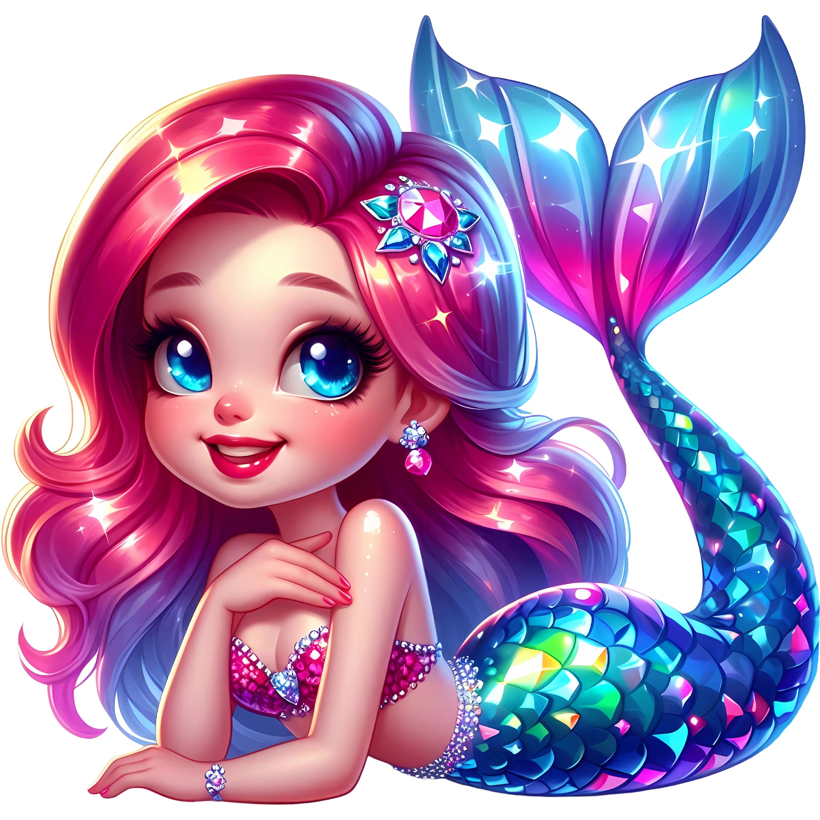 Bügelbild Meerjungfrau Meeresglanz