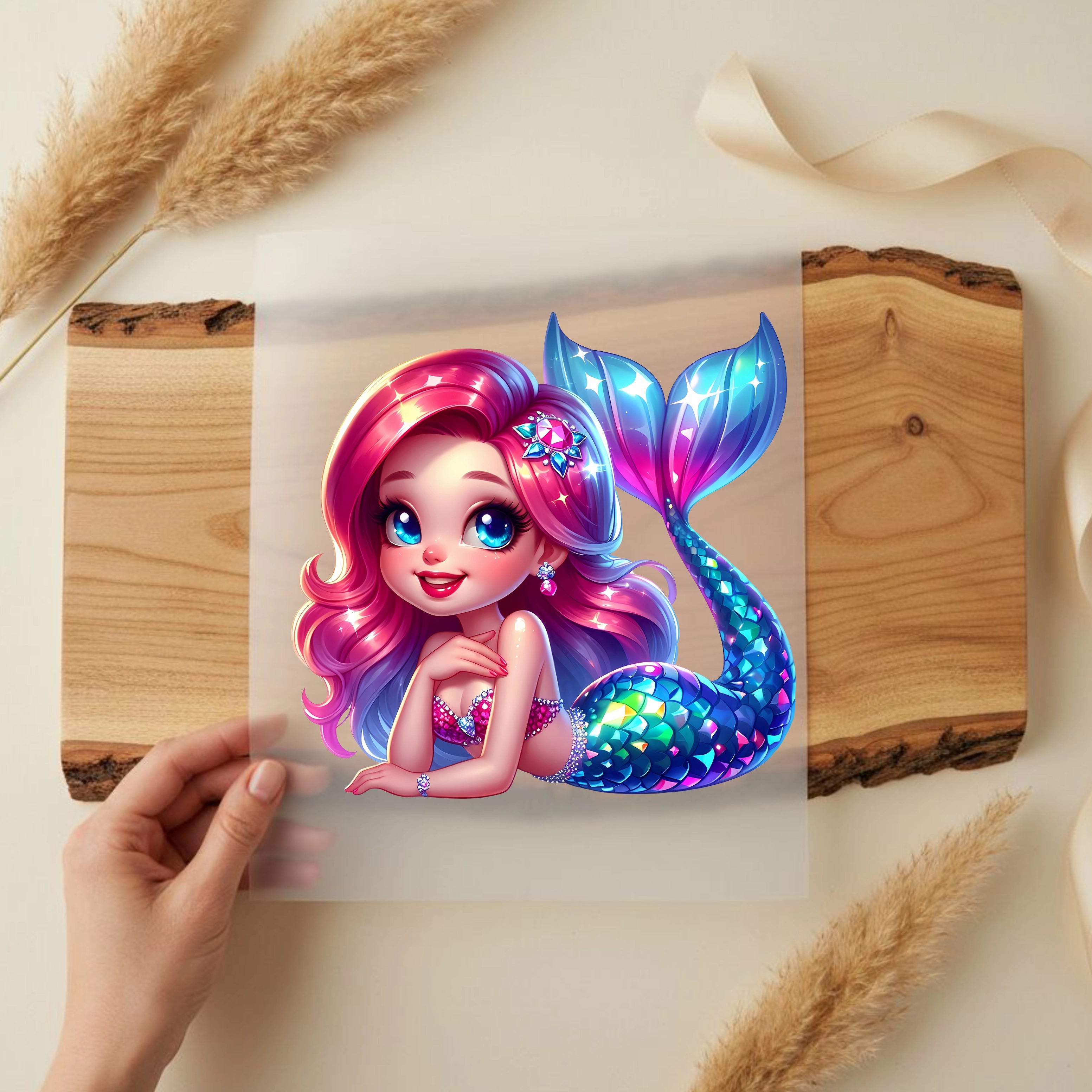 Bügelbild Meerjungfrau Meeresglanz