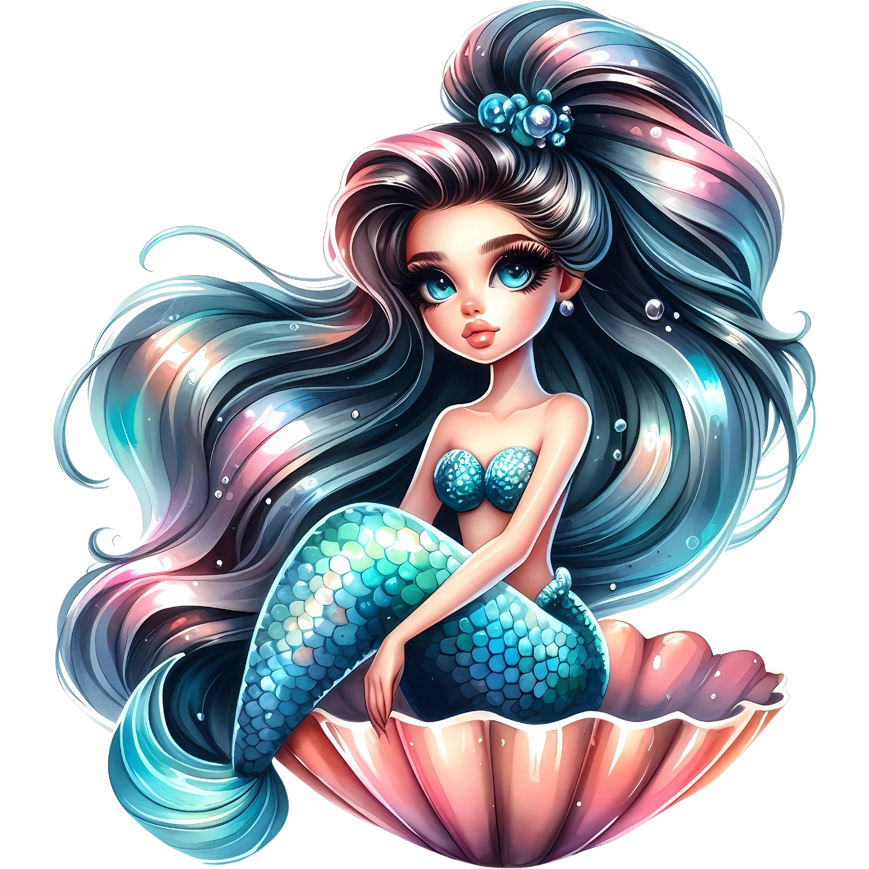 Bügelbild Meerjungfrau Ozeantraum