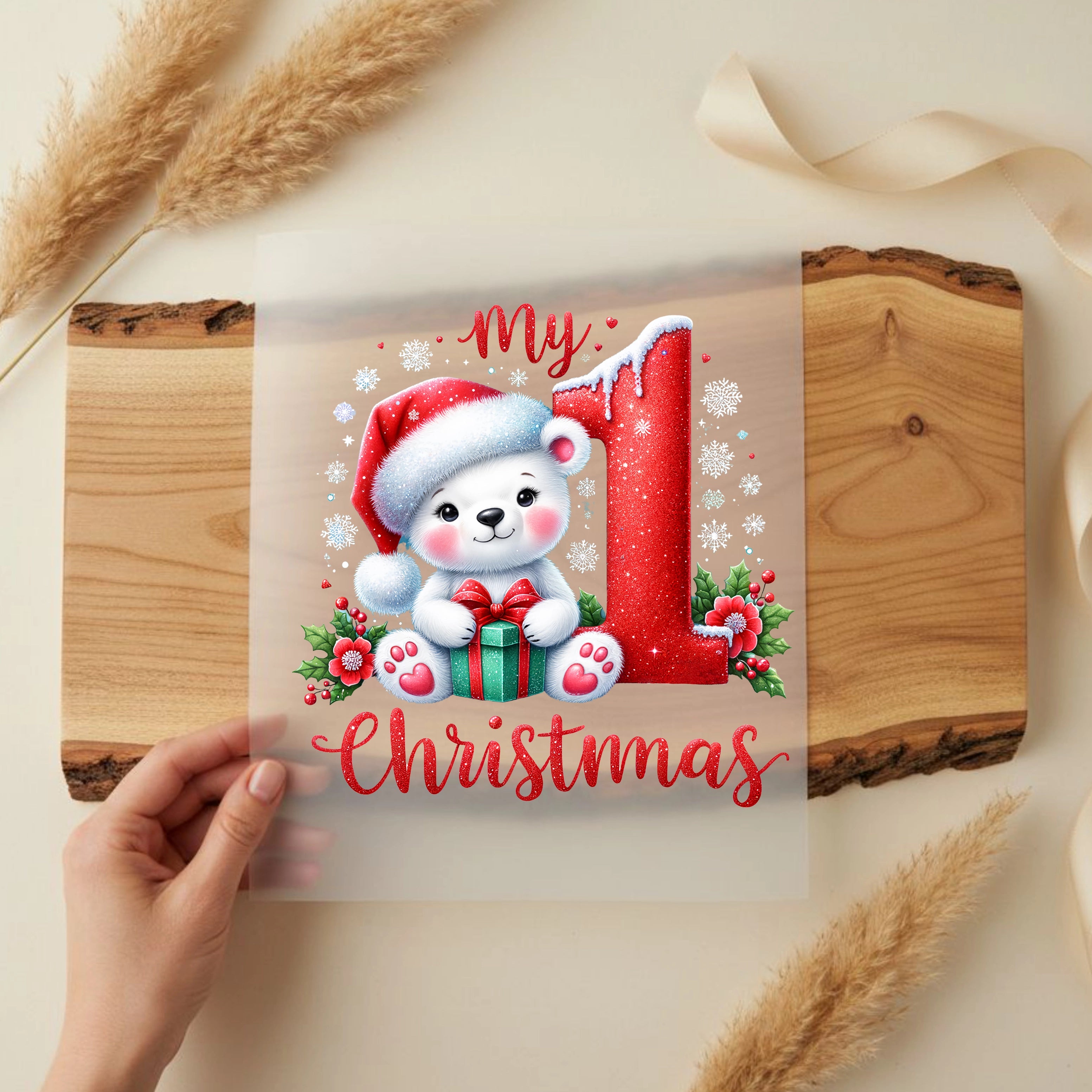 Bügelbild Mein 1. Weihnachten – Eisbärchen