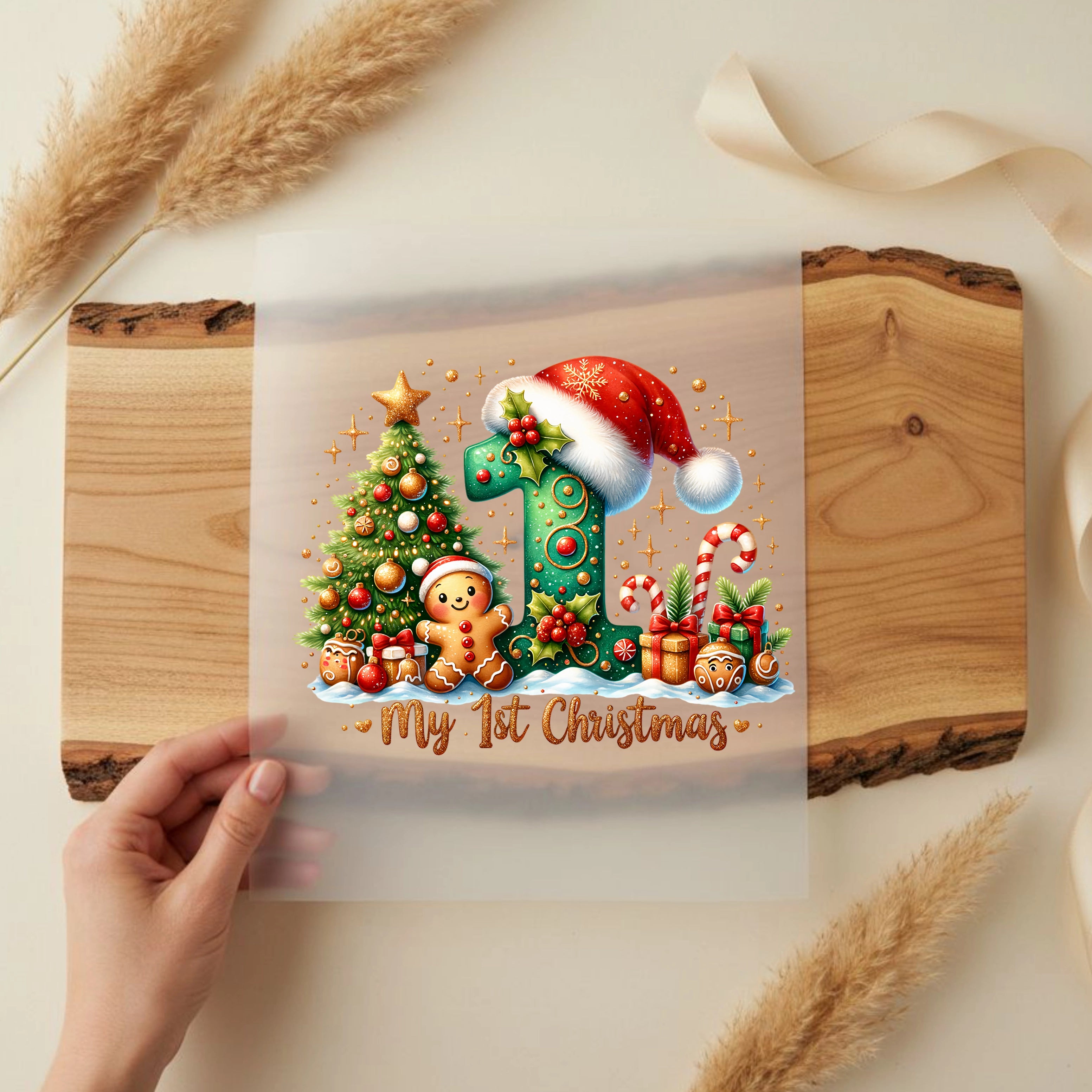 Bügelbild Mein 1. Weihnachten – Lebkuchenbaby