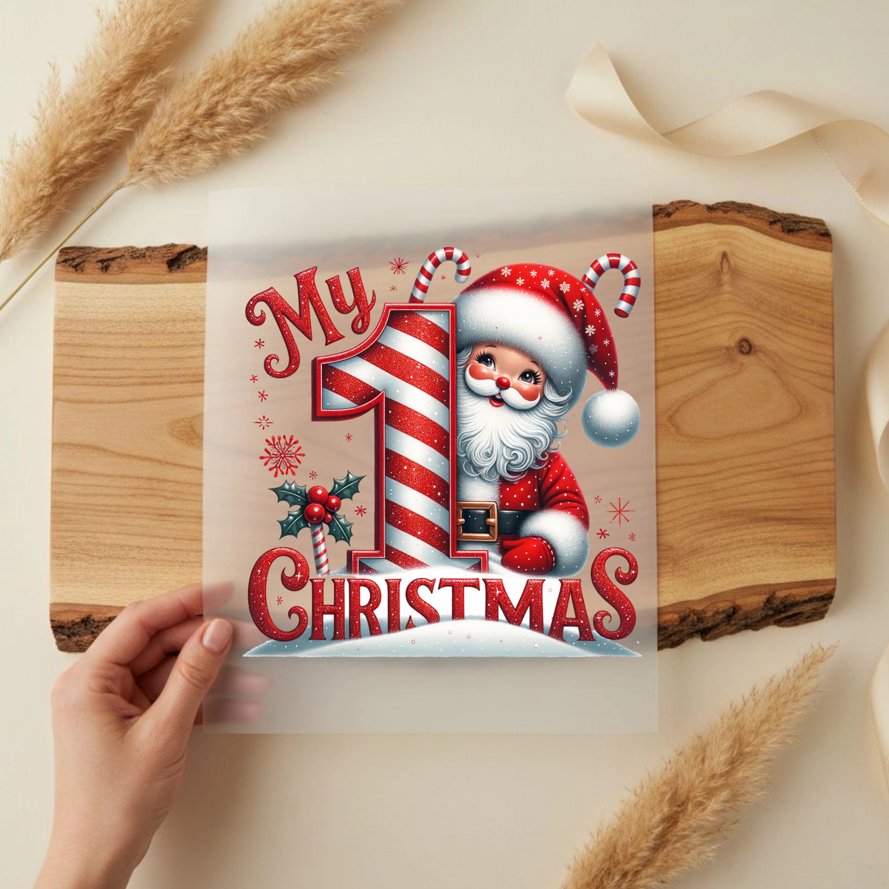 Bügelbild Mein 1. Weihnachten – Mini Santa