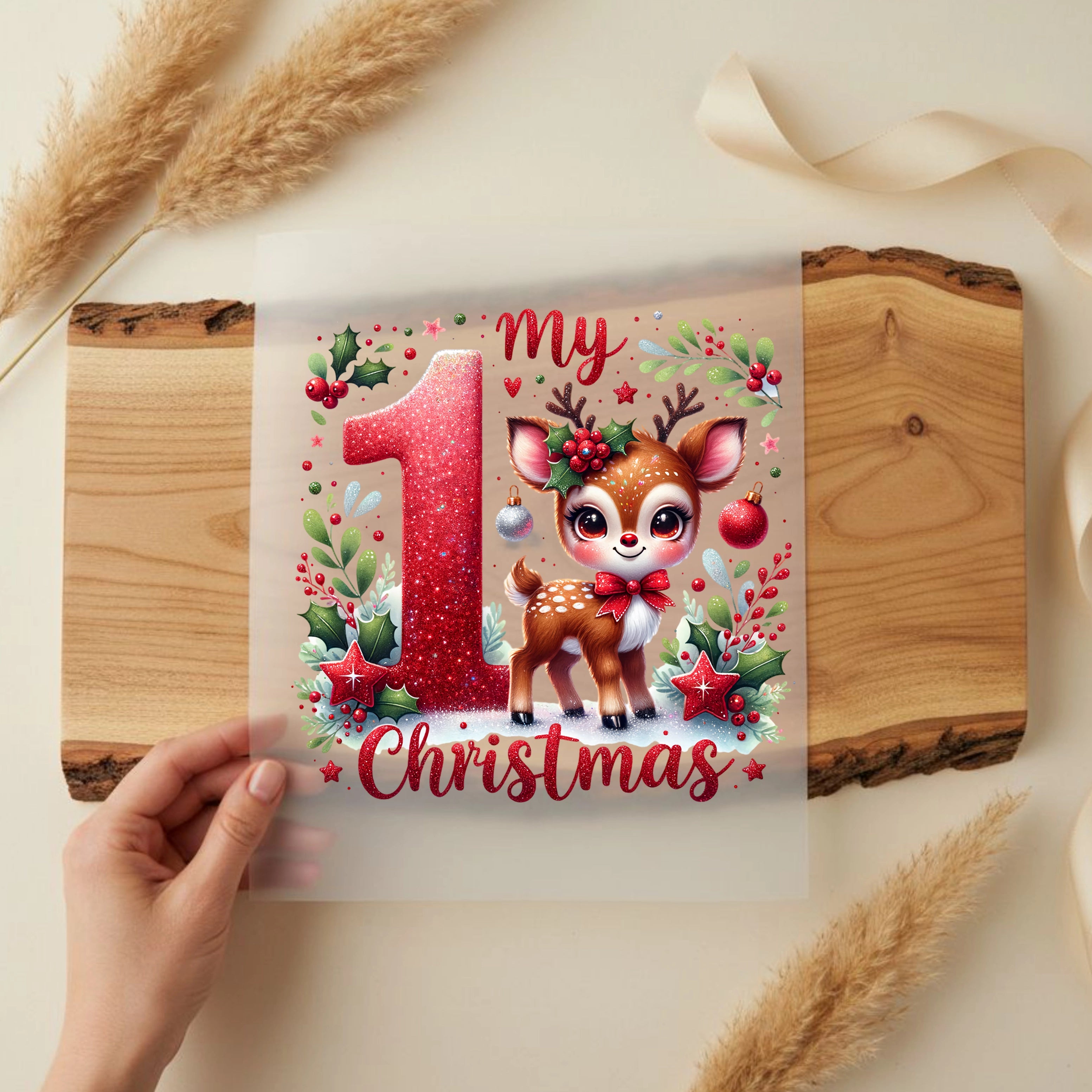 Bügelbild Mein 1. Weihnachten – Rudolph Baby