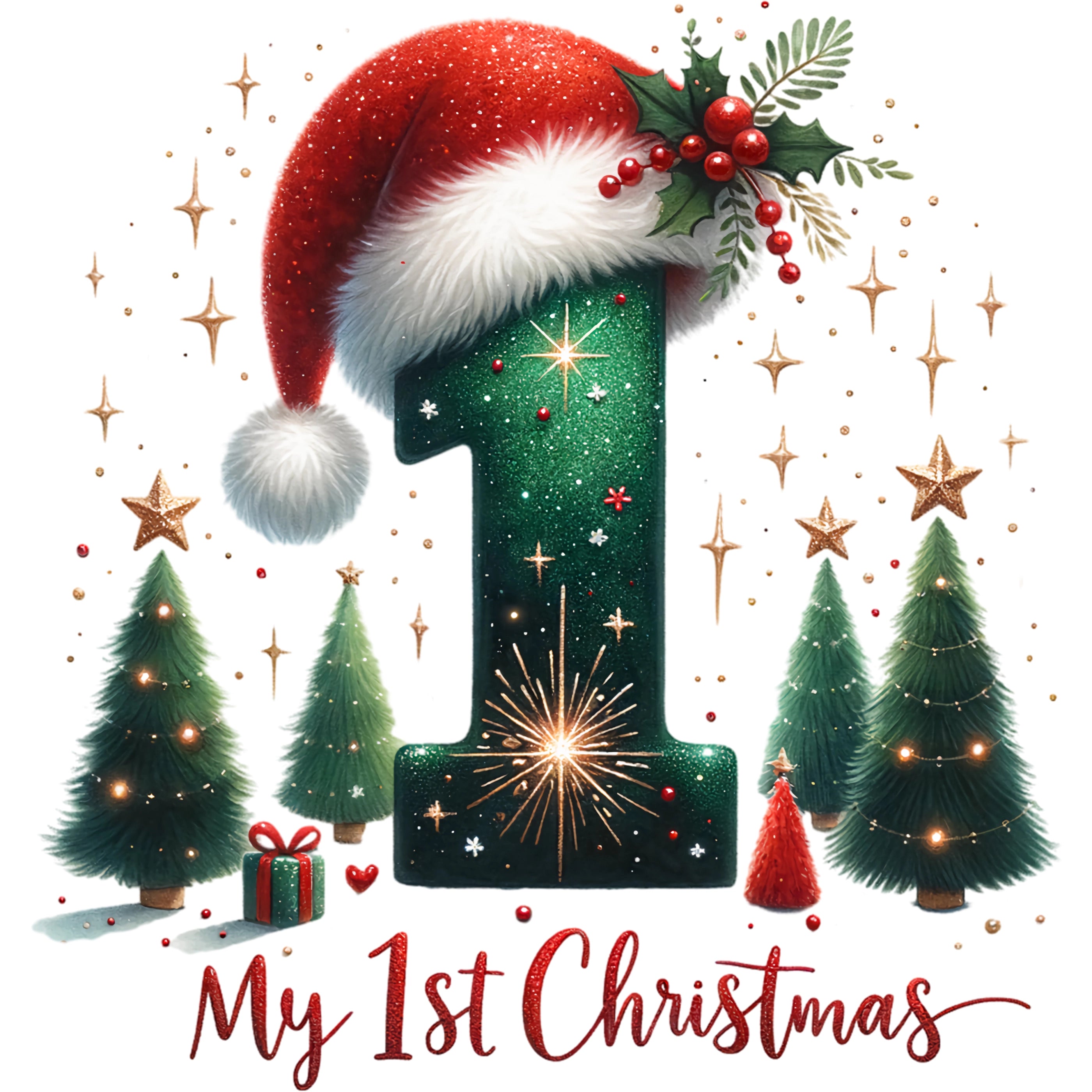 Bügelbild Mein 1. Weihnachten – Tannenzauber