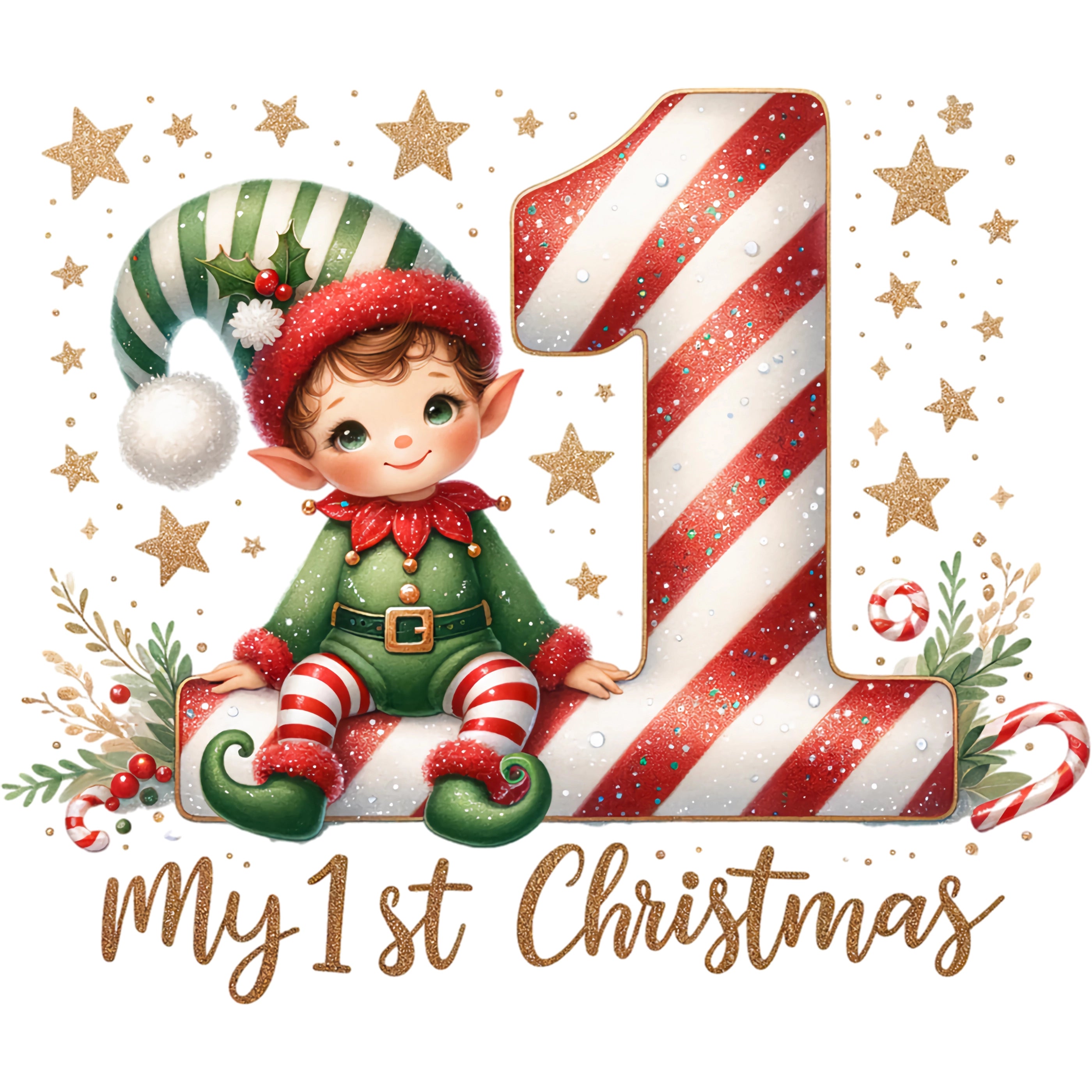 Bügelbild Mein 1. Weihnachten – Weihnachtswichtel