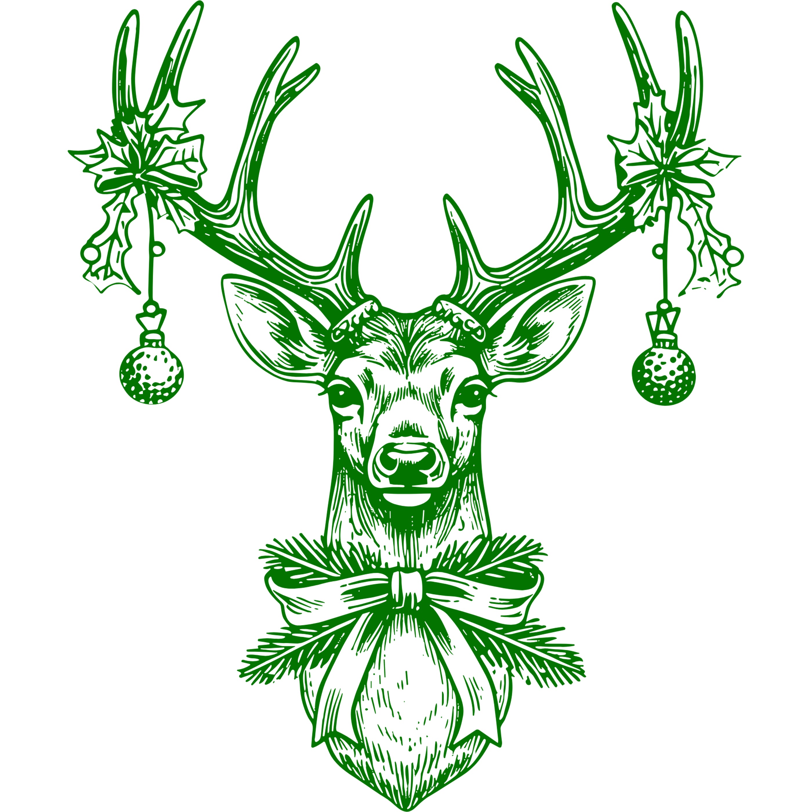 Bügelbild Minimalistisches Rentier