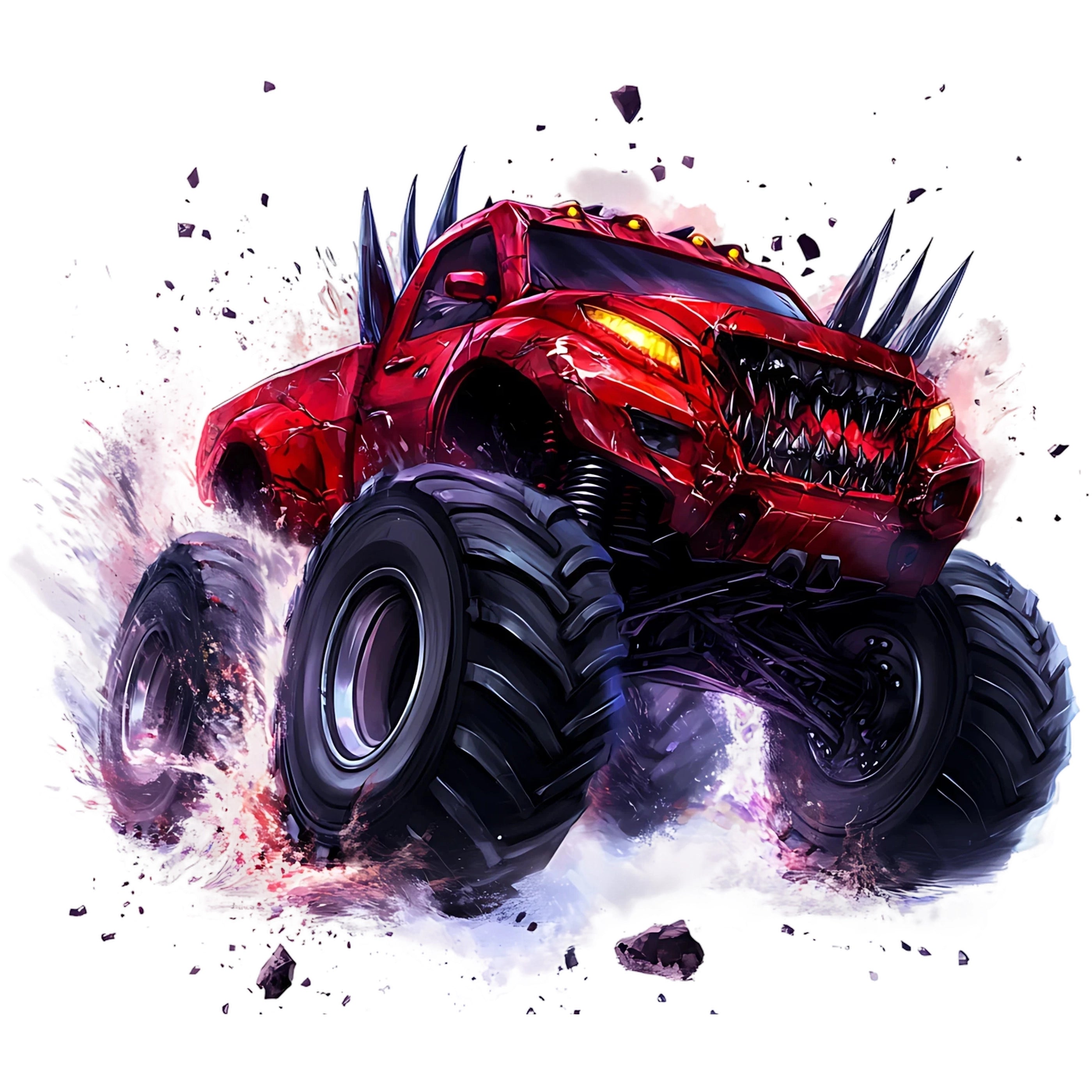 Bügelbild Monstertruck Spikecrusher