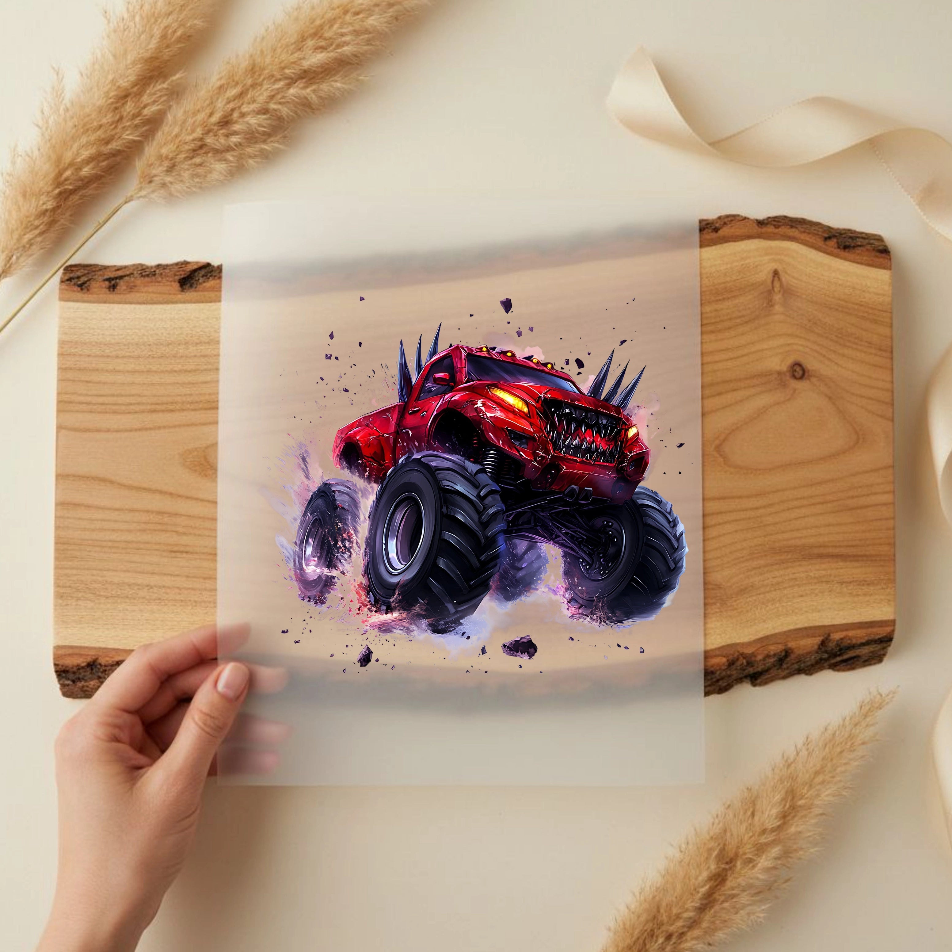 Bügelbild Monstertruck Spikecrusher