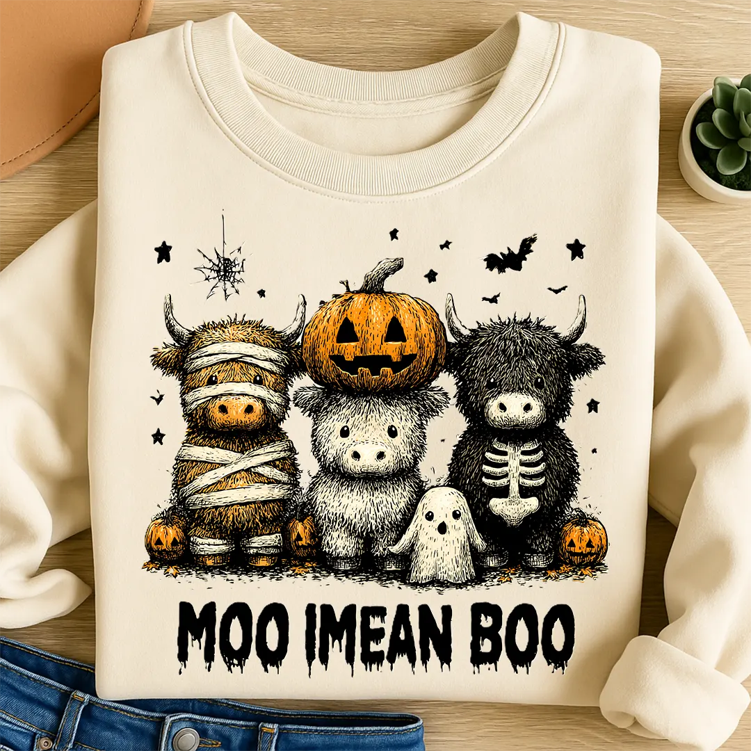 Bügelbild Moo-i-mean-Boo Kühe