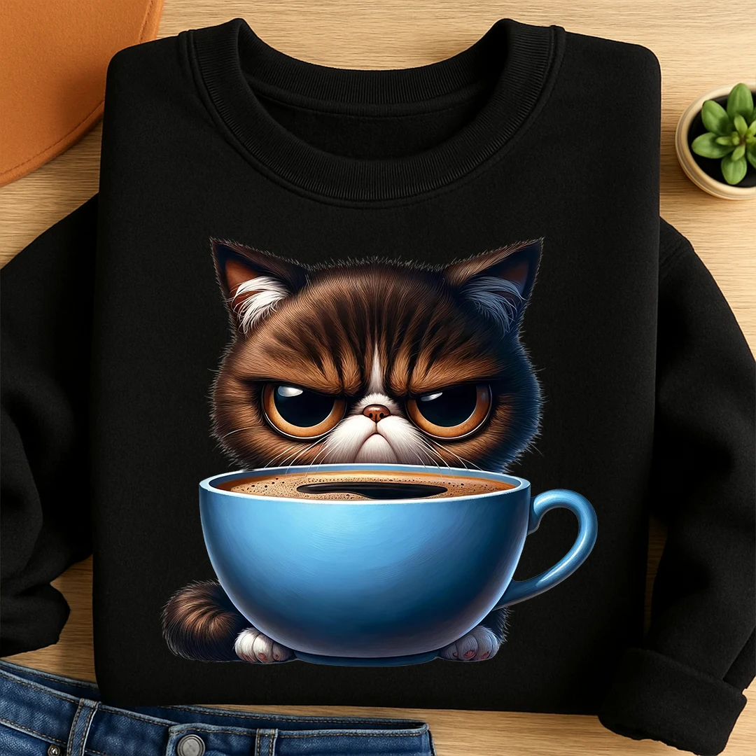 Bügelbild Morgenmuffel Mieze