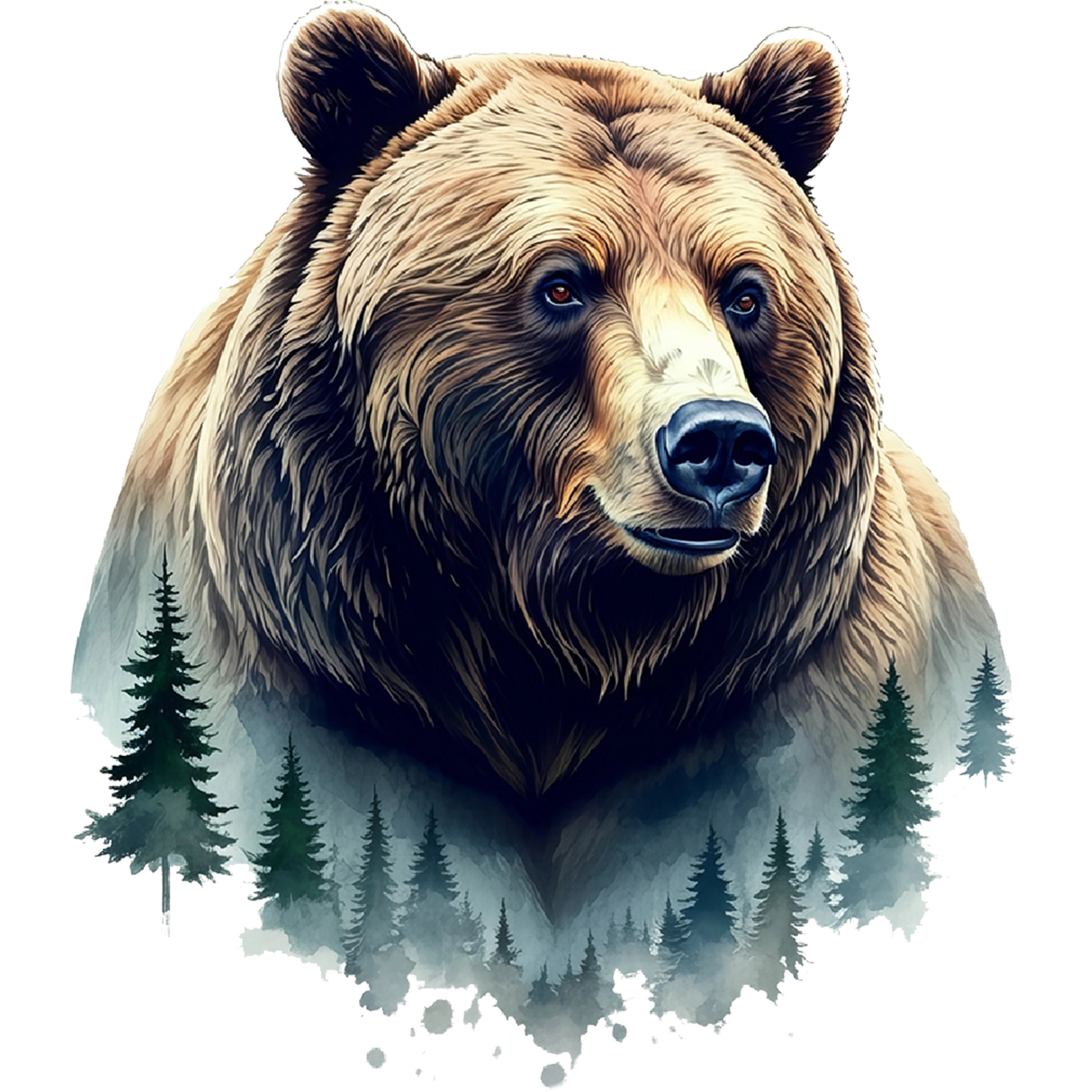 Bügelbild Mountain Bear Forest