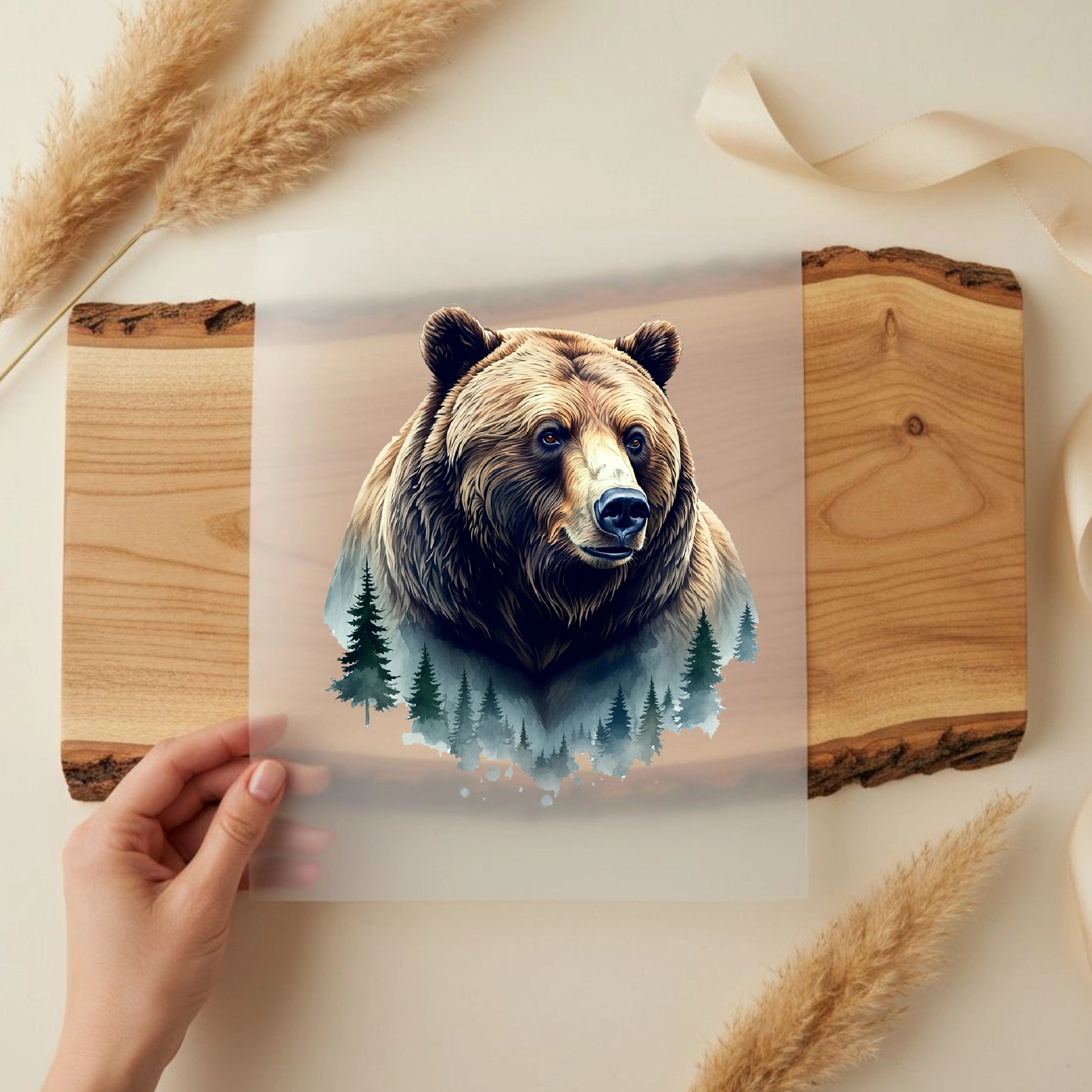 Bügelbild Mountain Bear Forest